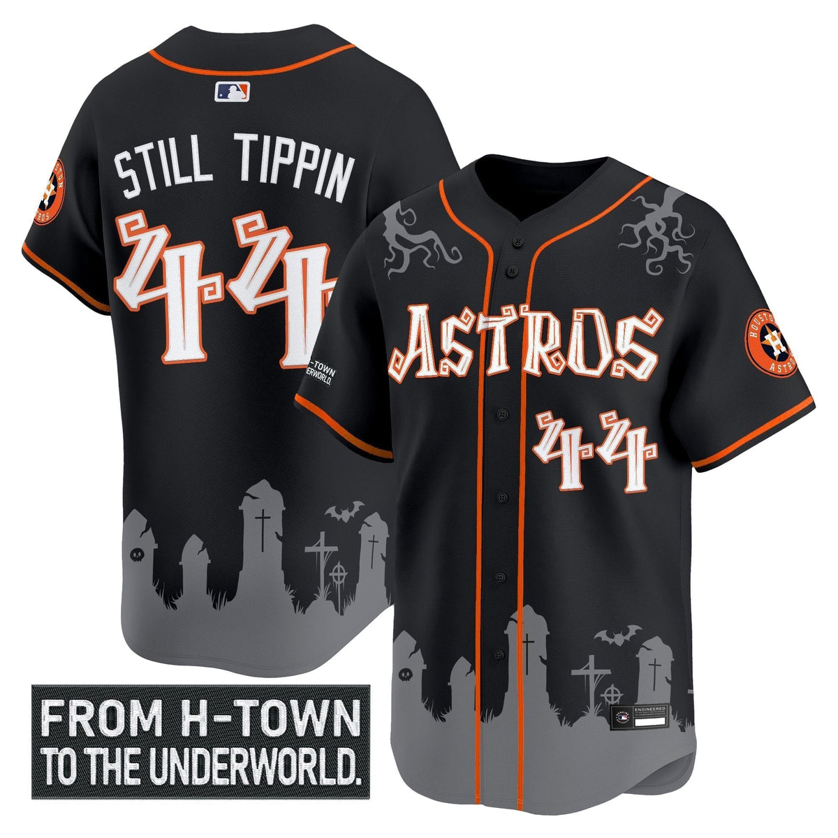 HOU 'Halloween Shadows Edition' Vapor Premier Limited Men Jersey - Stitched