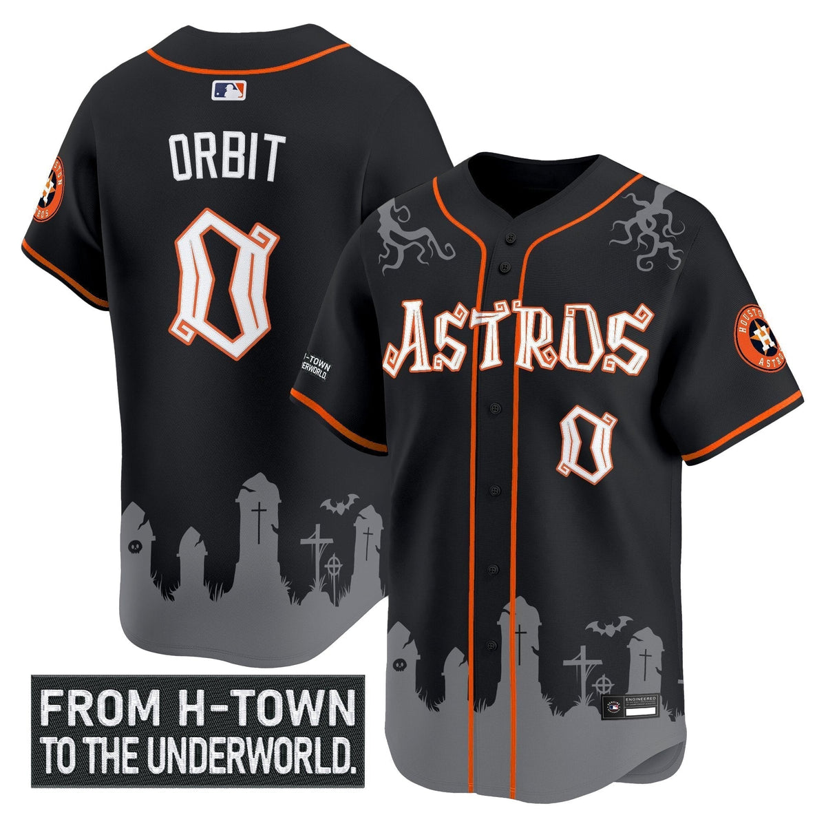 HOU 'Halloween Shadows Edition' Vapor Premier Limited Men Jersey - Stitched