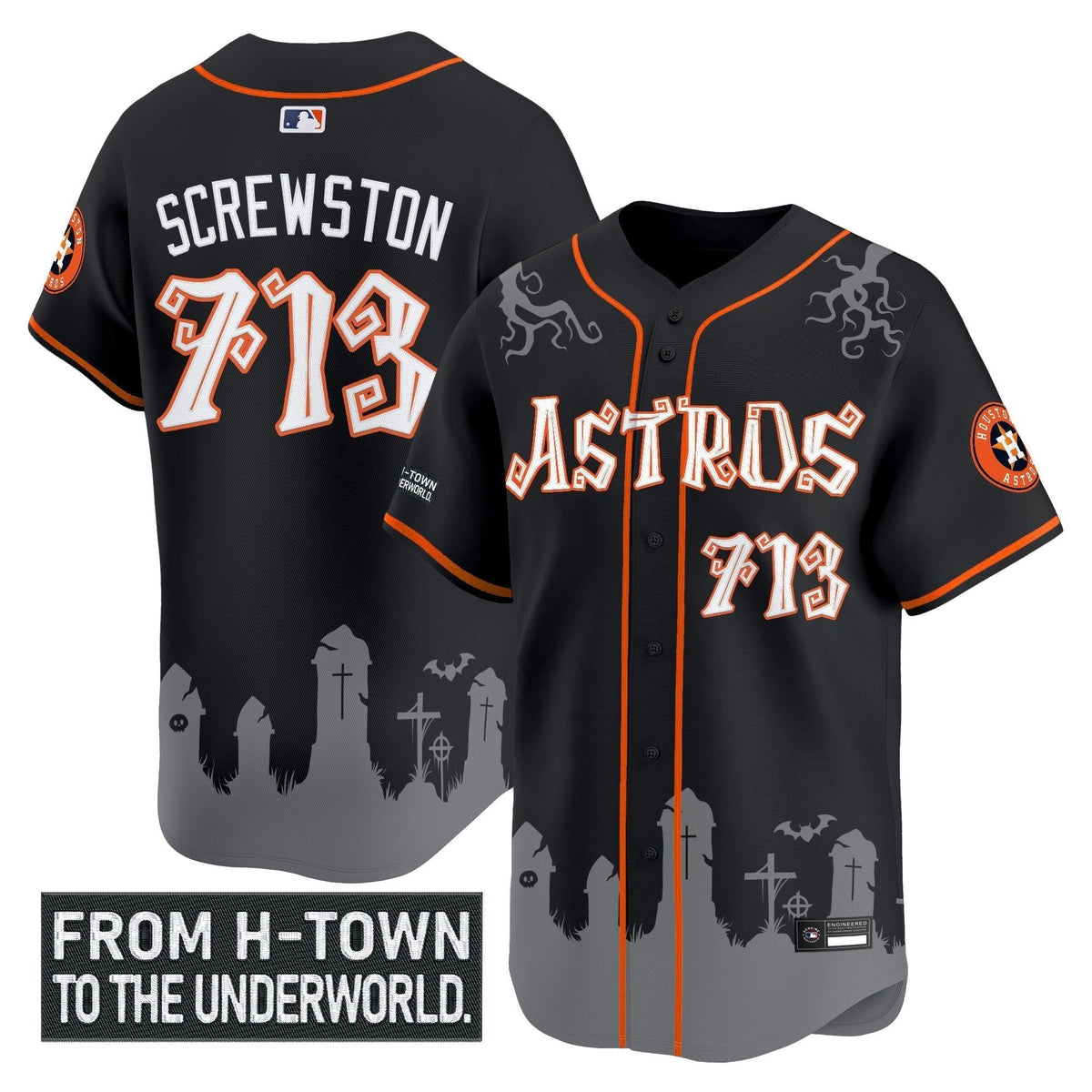 HOU 'Halloween Shadows Edition' Vapor Premier Limited Men Jersey - Stitched
