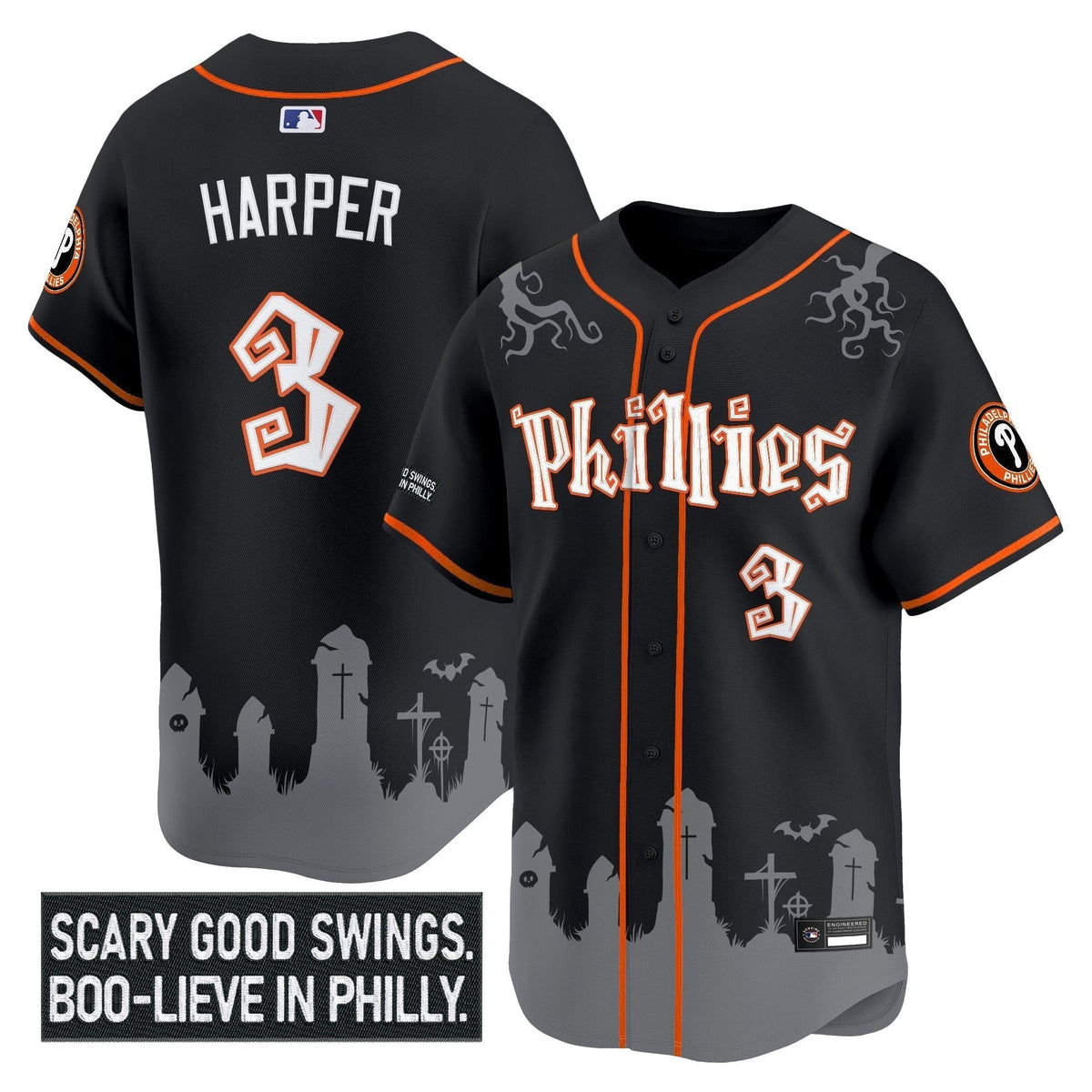 PHI 'Halloween Spooky Edition' Premier Limited Jersey - Stitched