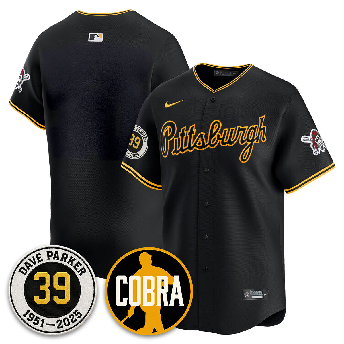 PIT Memories Dave Parker Jersey- âCOBRAâ Patch - All Stitched