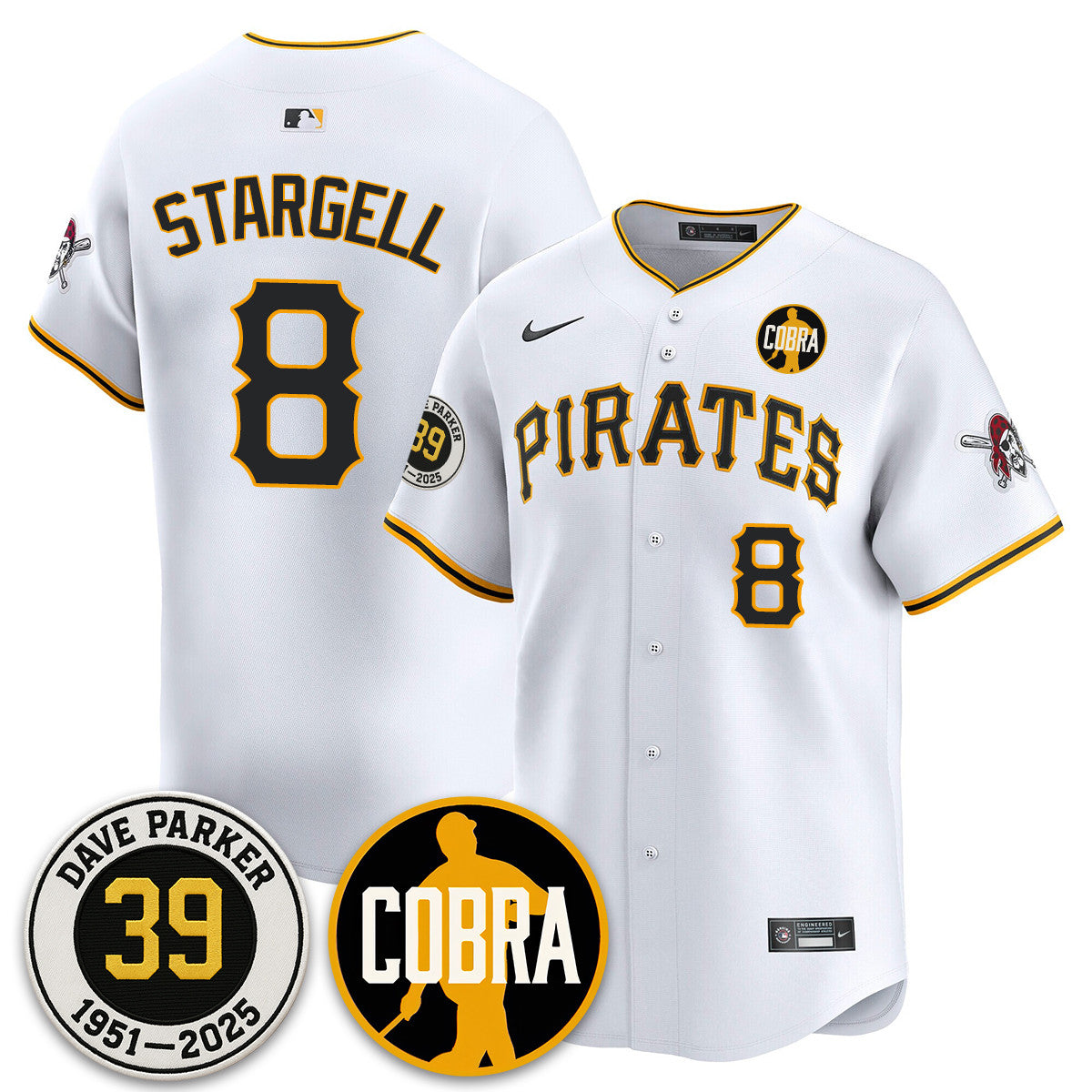 PIT Memories Dave Parker Jersey- âCOBRAâ Patch - All Stitched