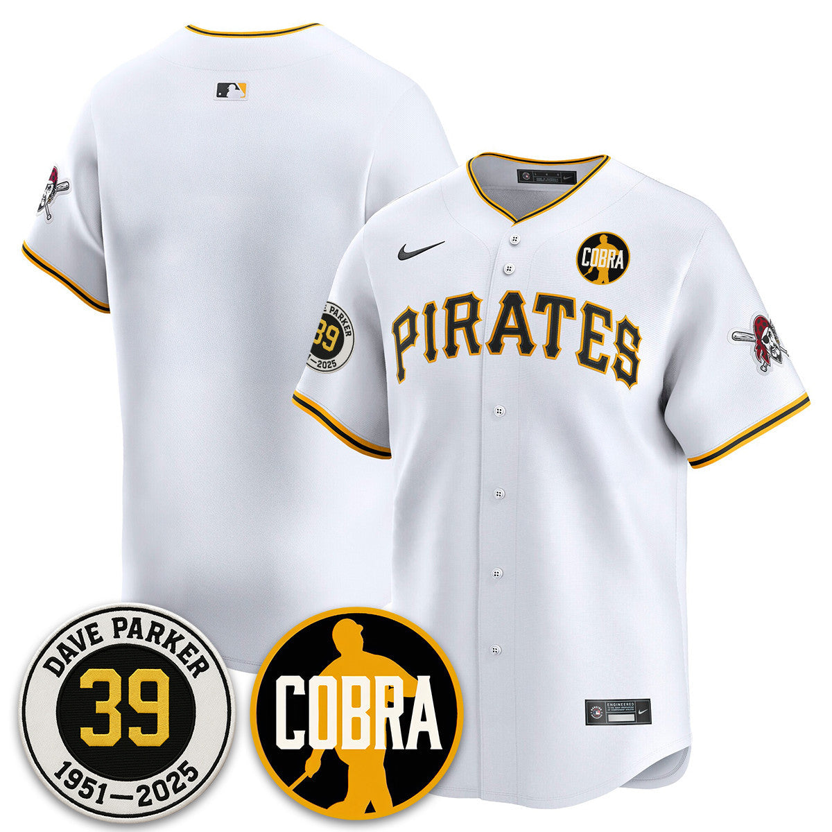 PIT Memories Dave Parker Jersey- âCOBRAâ Patch - All Stitched
