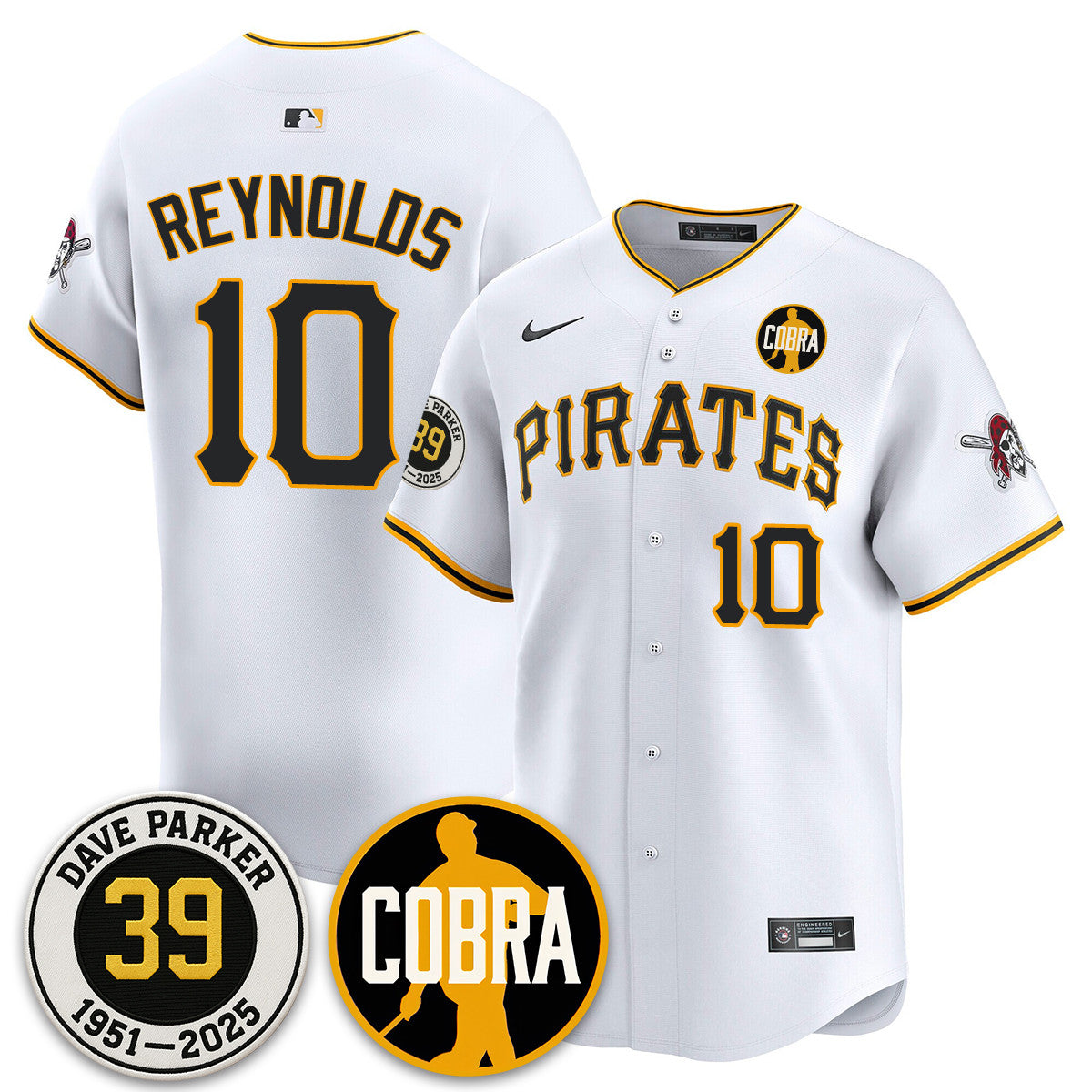 PIT Memories Dave Parker Jersey- âCOBRAâ Patch - All Stitched