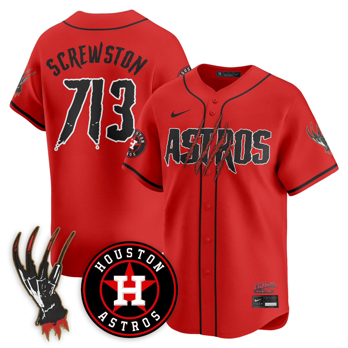 HOU "A Nightmare on Elm Street" Jersey - Stitched