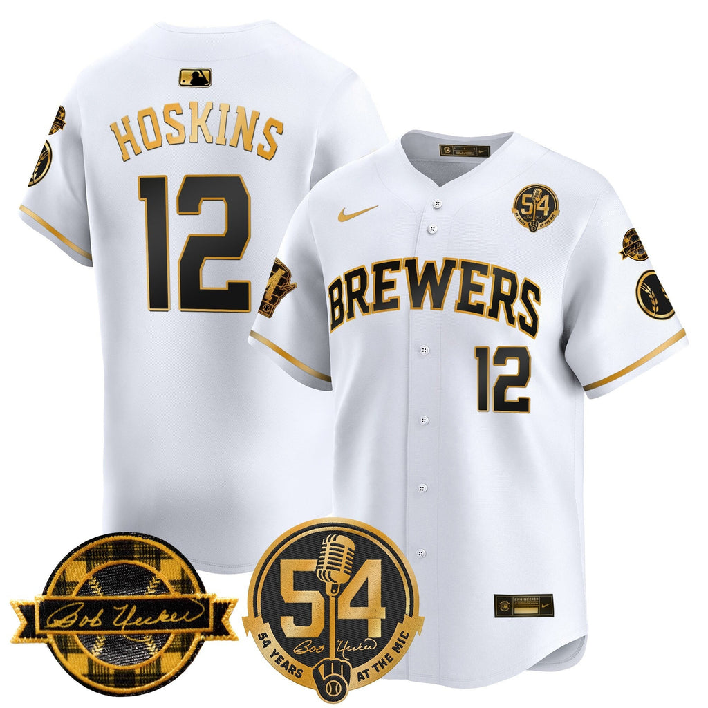 MIL 'Bob Uecker - 54 Seasons for Brewers' Vapor Premier Limited Jersey - Stitched