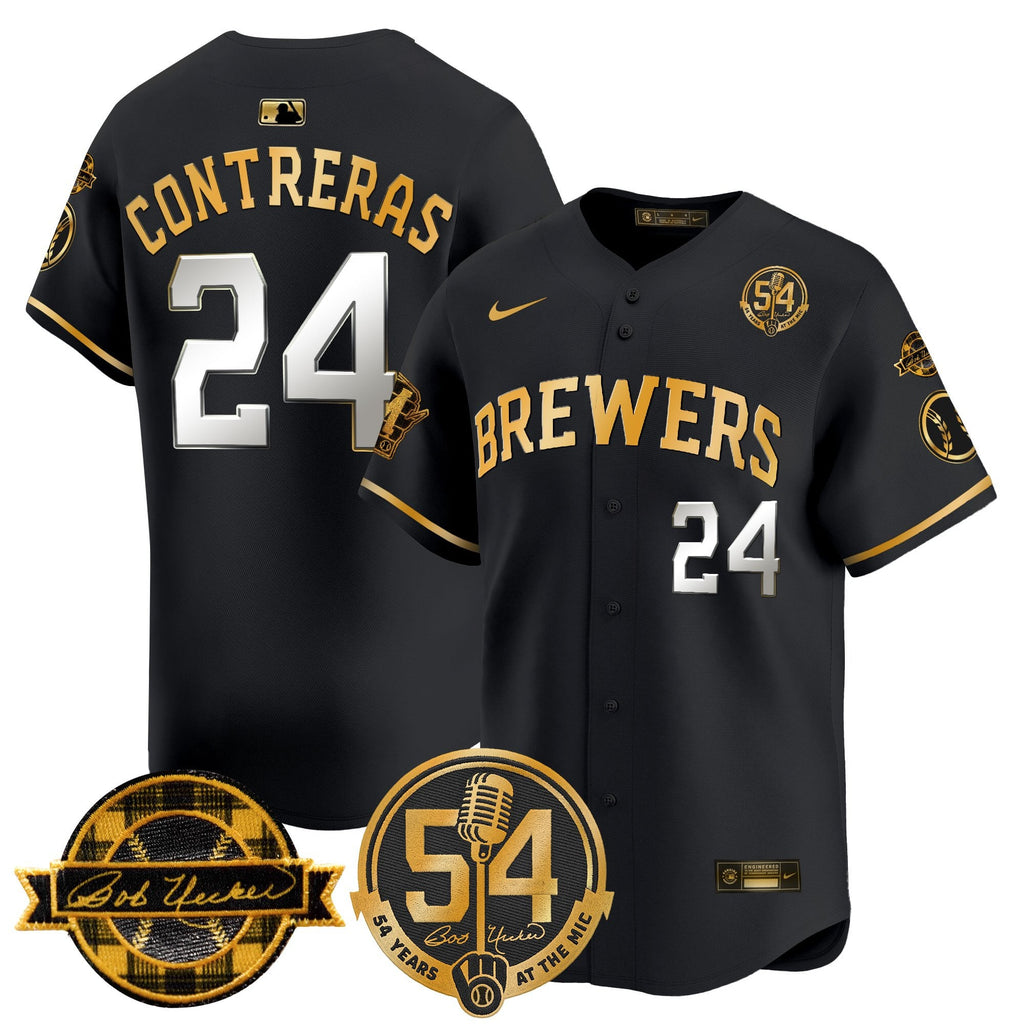 MIL 'Bob Uecker - 54 Seasons for Brewers' Vapor Premier Limited Jersey - All Stitched