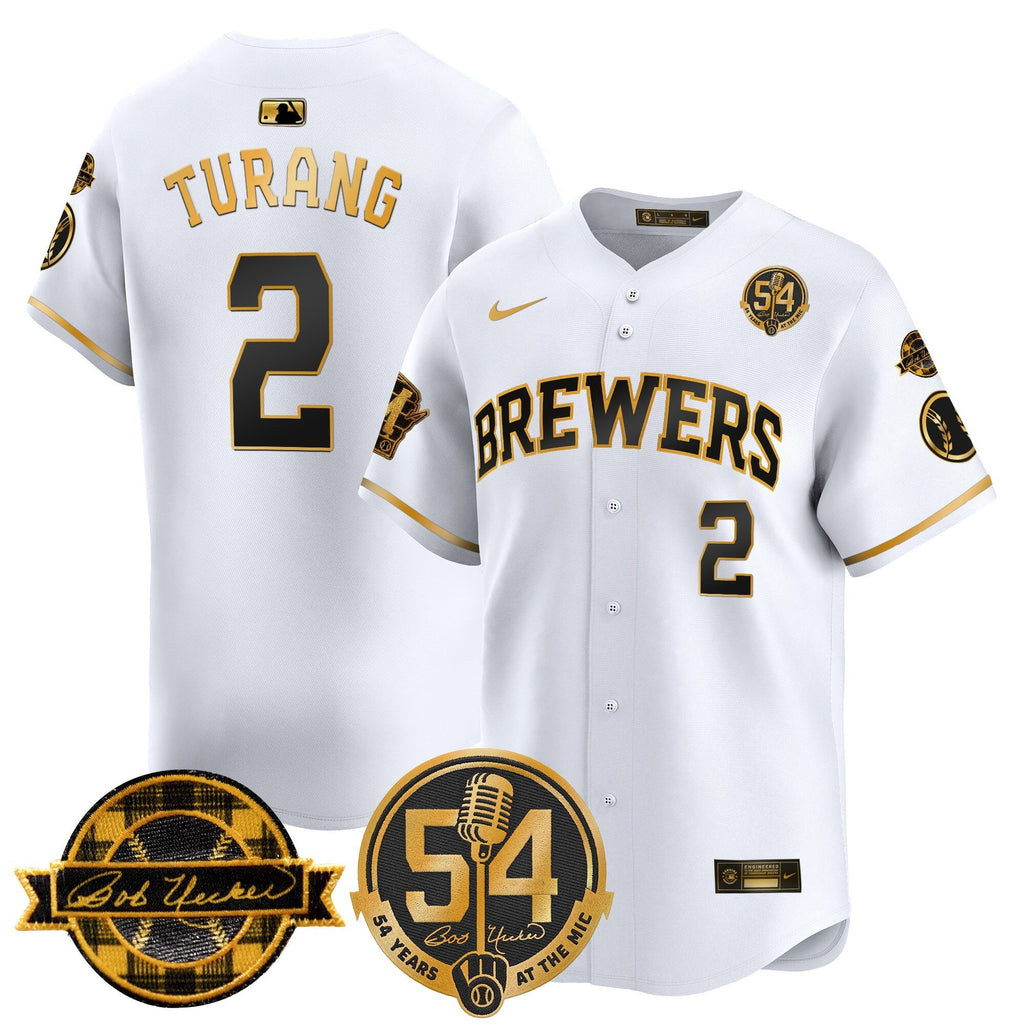MIL 'Bob Uecker - 54 Seasons for Brewers' Vapor Premier Limited Jersey - Stitched