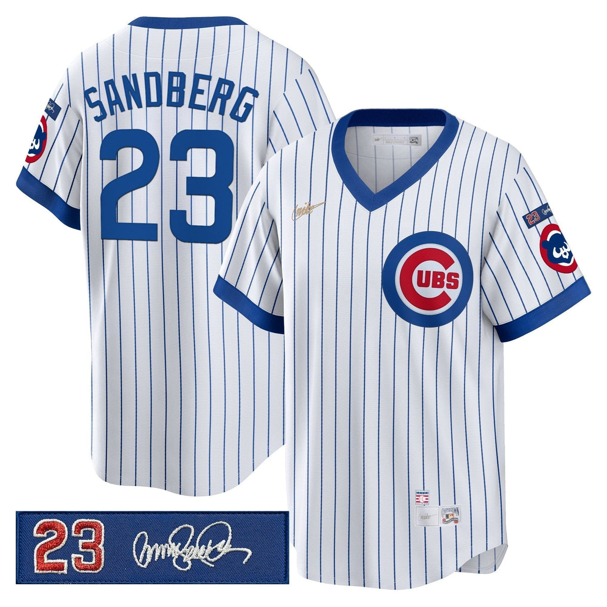 CHC 'Ryne Sandberg Tribute Patch' Cooperstown Jersey - All Stitched