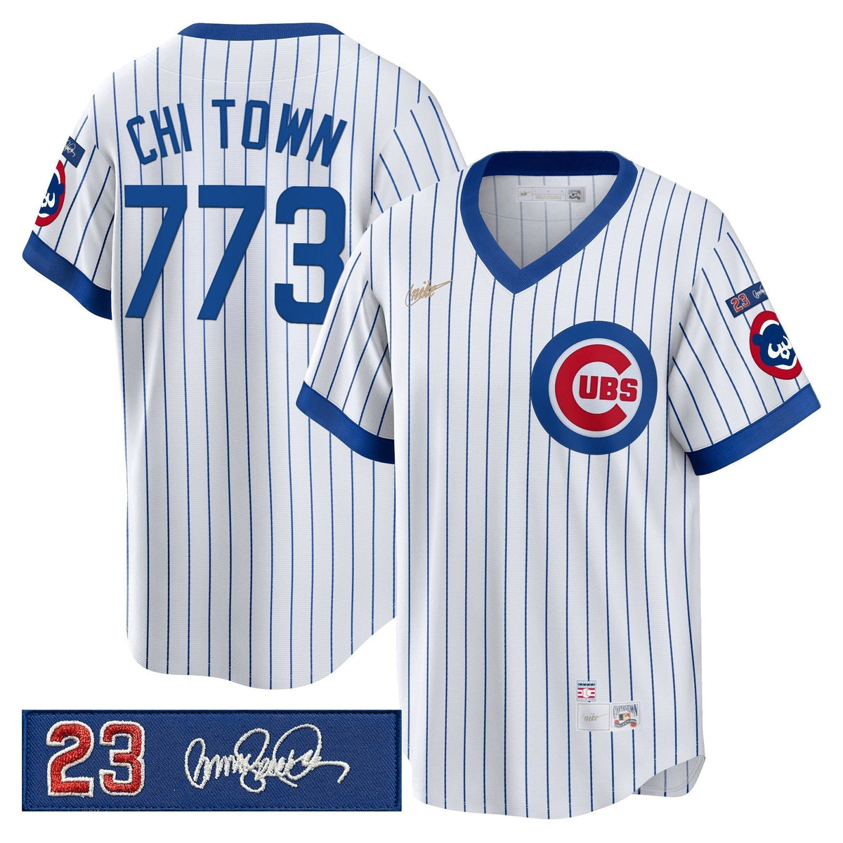 CHC 'Ryne Sandberg Tribute Patch' Cooperstown Jersey - Stitched