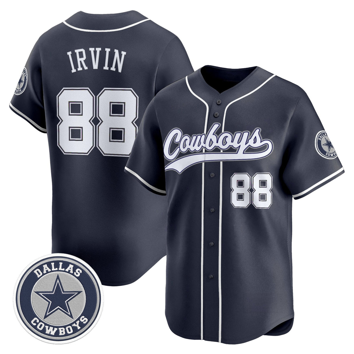 DAL Vapor Baseball Jersey - Stitched