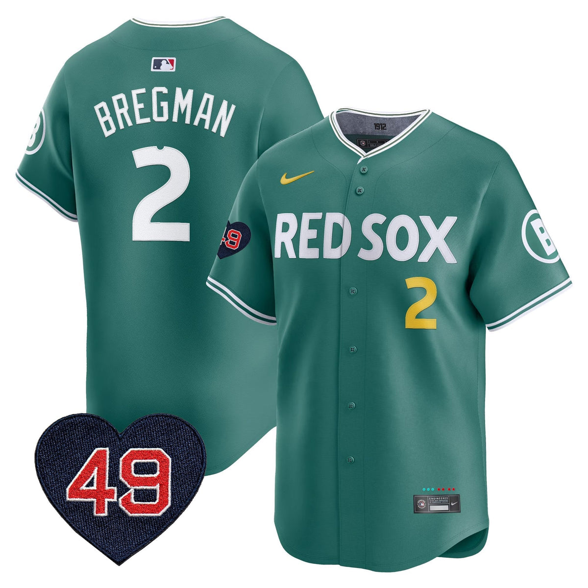 BOS Tim Wakefield Patch Vapor Premier Limited Men Jersey - All Stitched