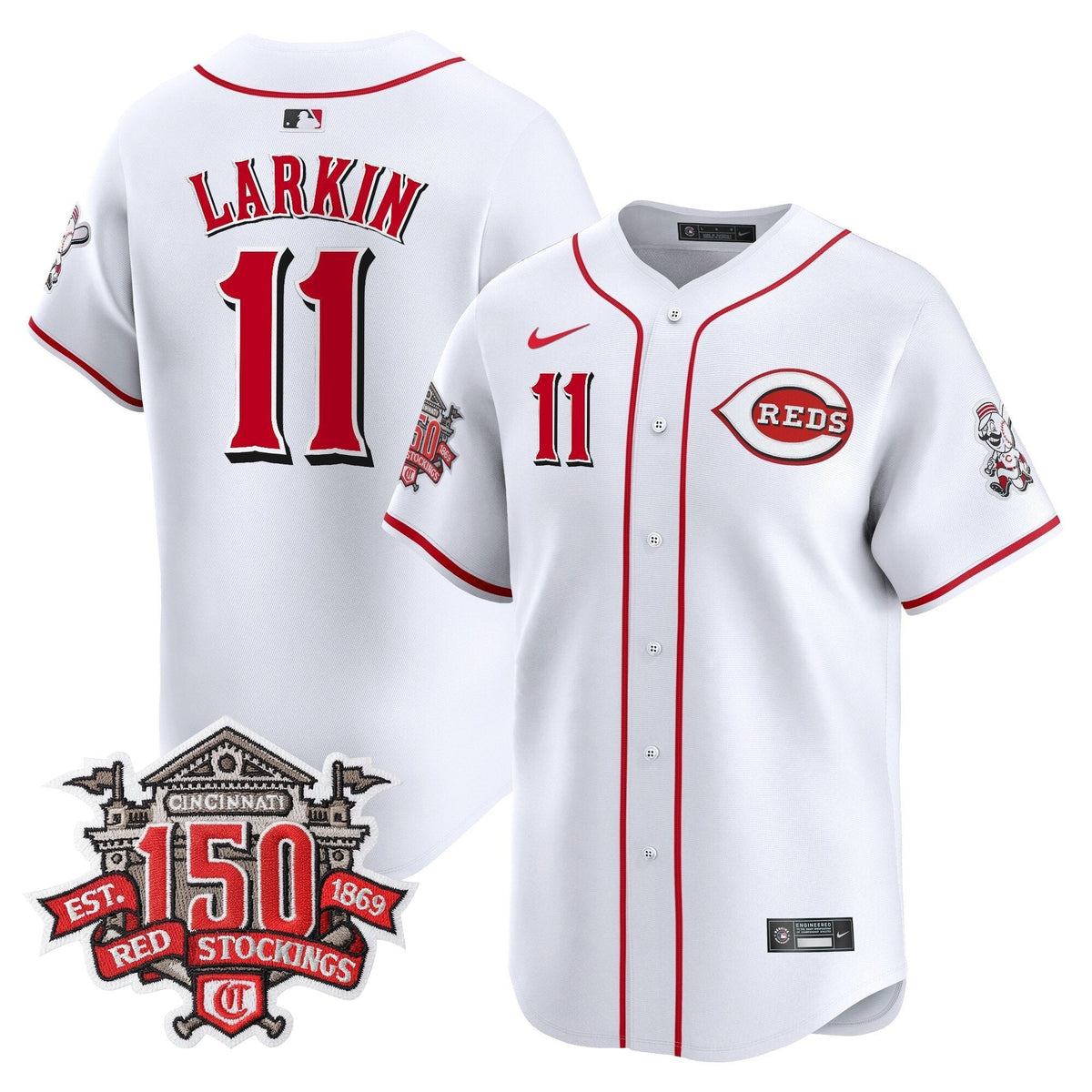CIN 150th Anniversary Patch Vapor Premier Limited Men Jersey - All Stitched