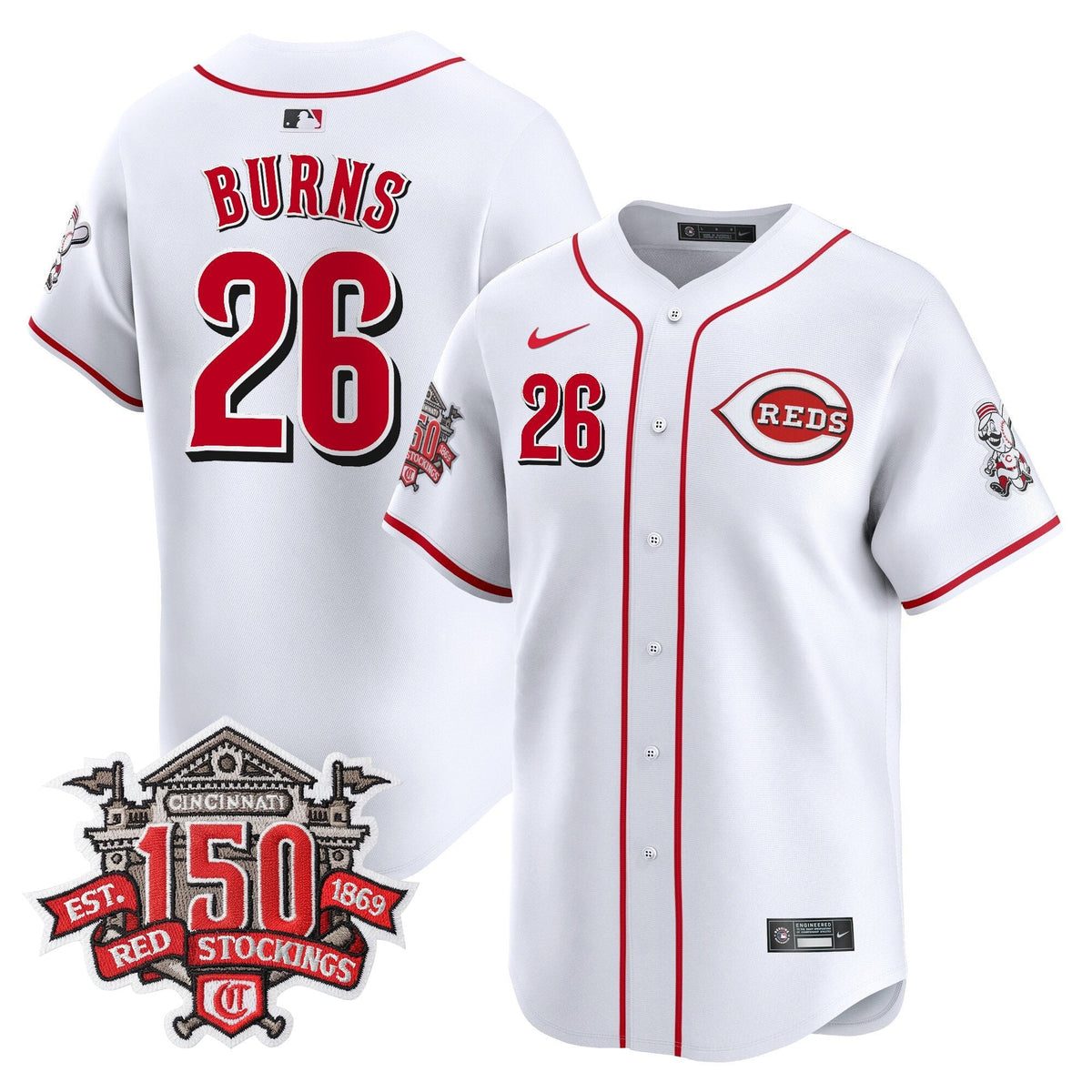 CIN 150th Anniversary Patch Vapor Premier Limited Jersey - Stitched