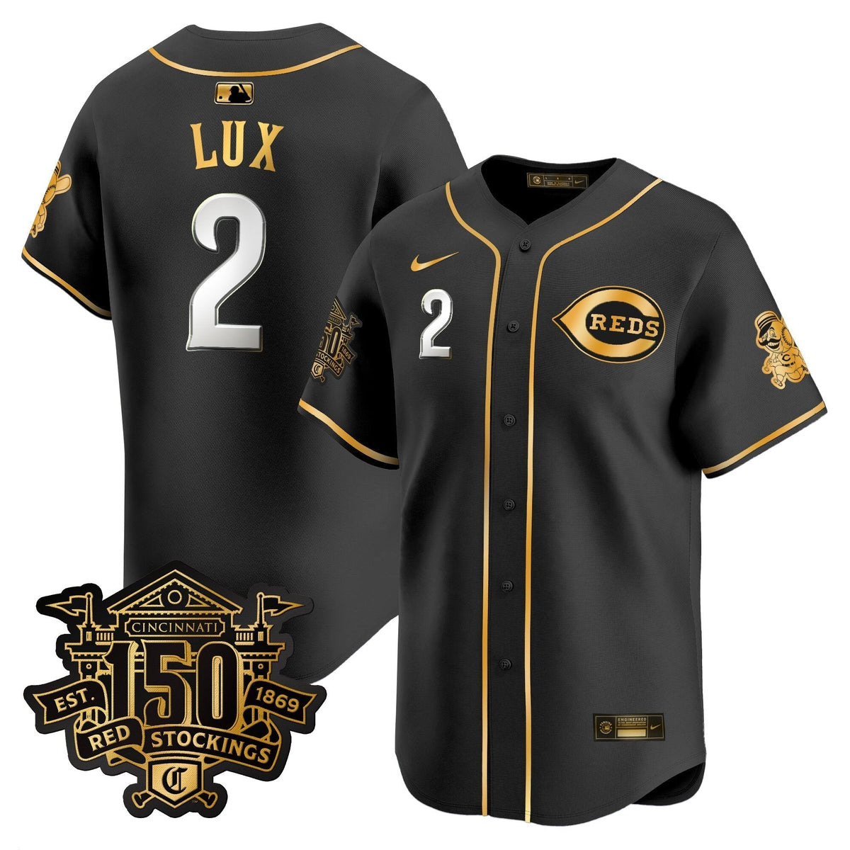 CIN 150th Anniversary Patch Vapor Premier Limited Jersey - All Stitched