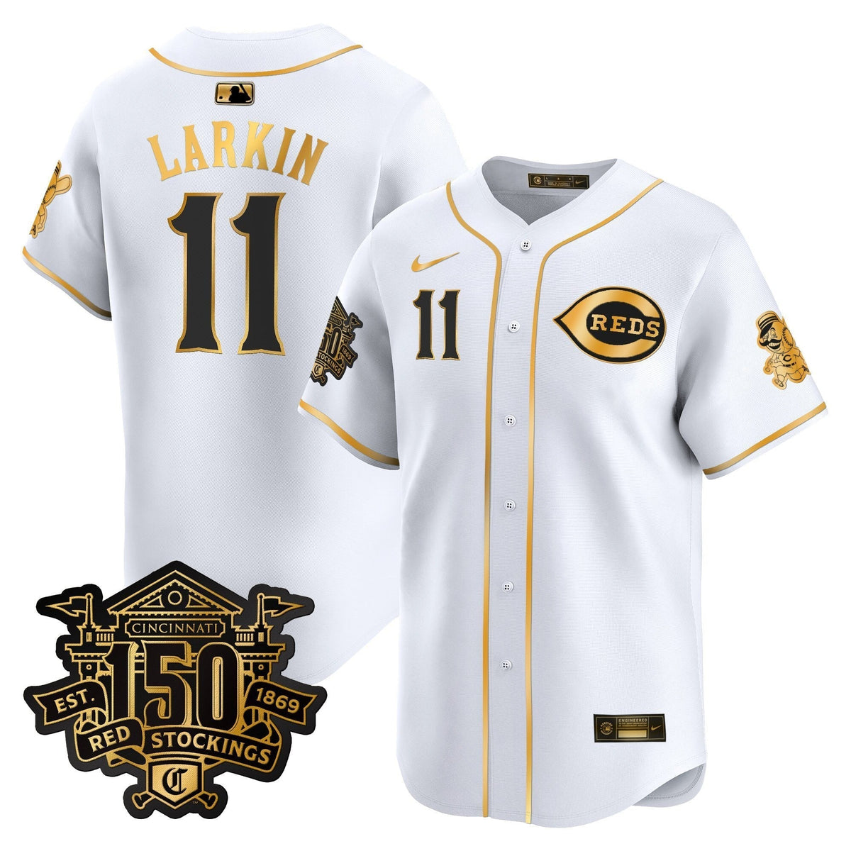 CIN 150th Anniversary Patch Vapor Premier Limited Jersey - All Stitched