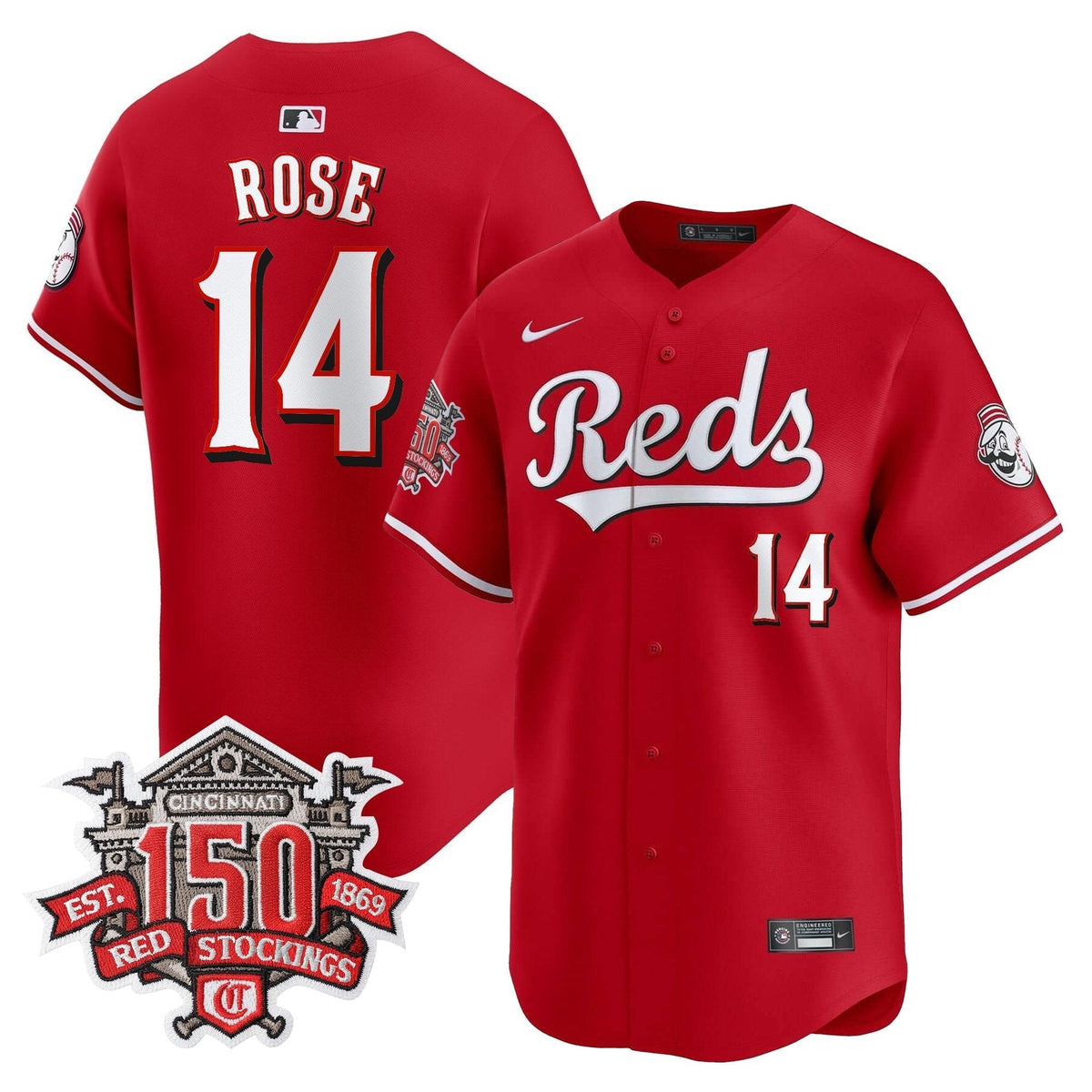 CIN 150th Anniversary Patch Vapor Premier Limited Jersey - All Stitched