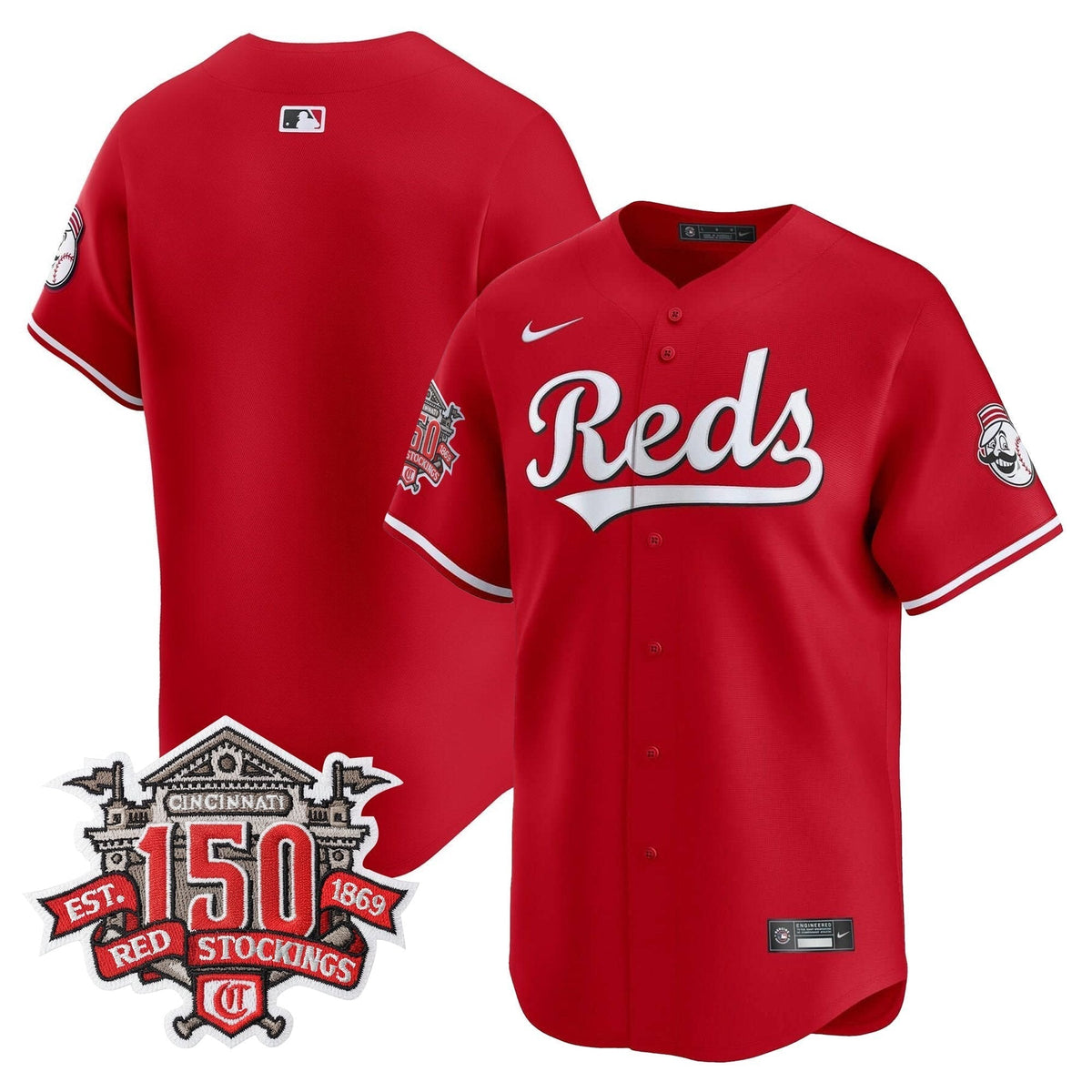 CIN 150th Anniversary Patch Vapor Premier Limited Jersey - All Stitched