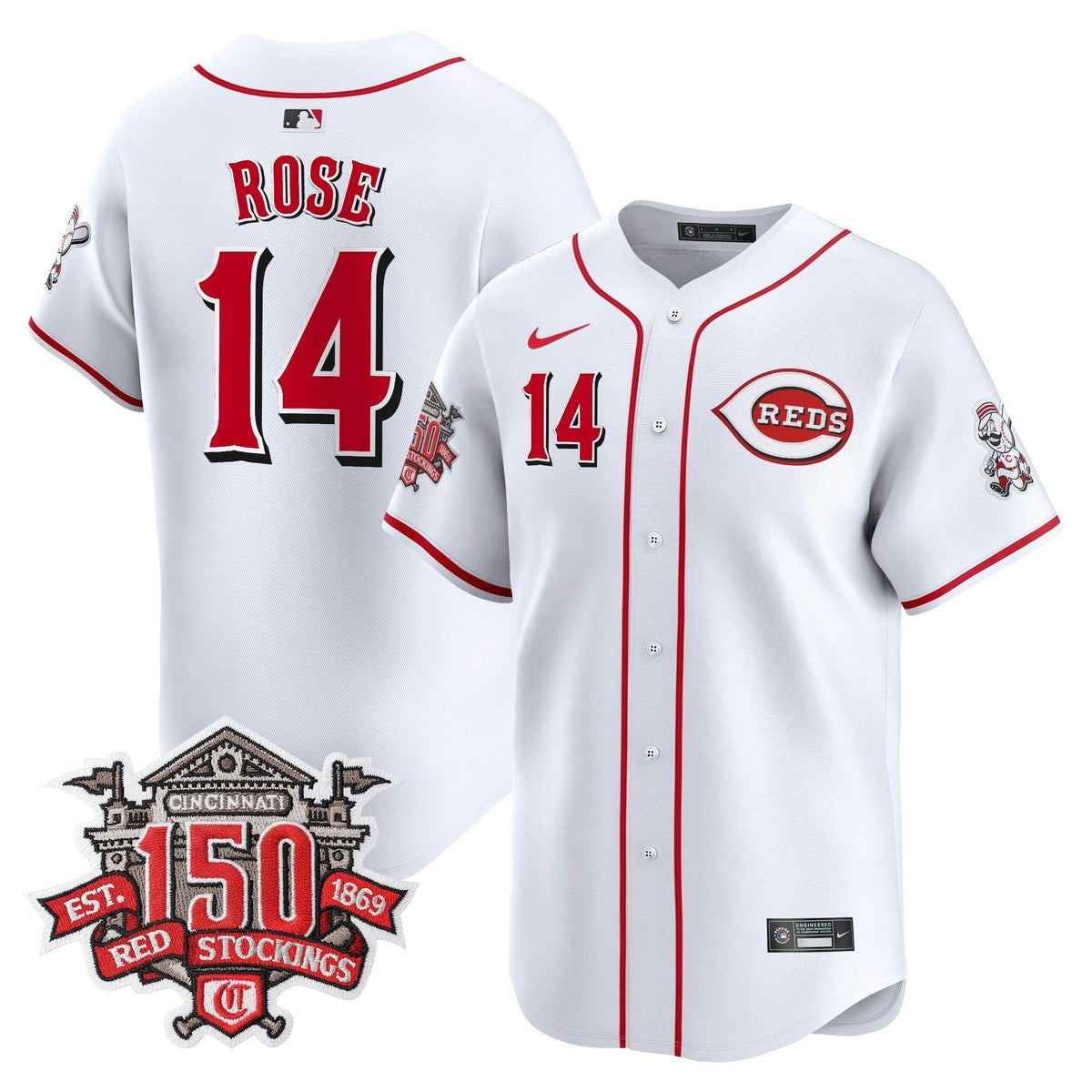 CIN 150th Anniversary Patch Vapor Premier Limited Jersey - Stitched