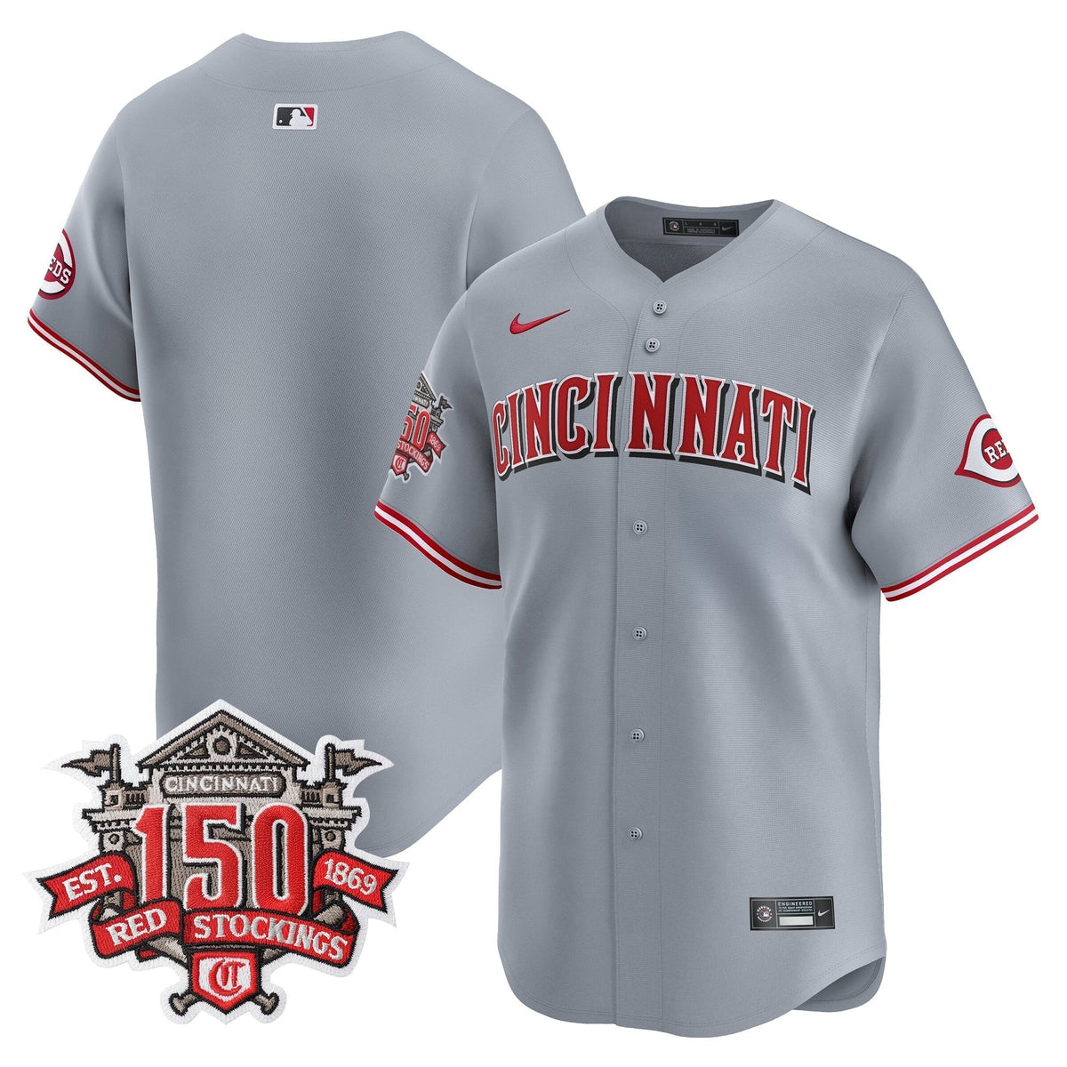 CIN 150th Anniversary Patch Vapor Premier Limited Jersey - All Stitched