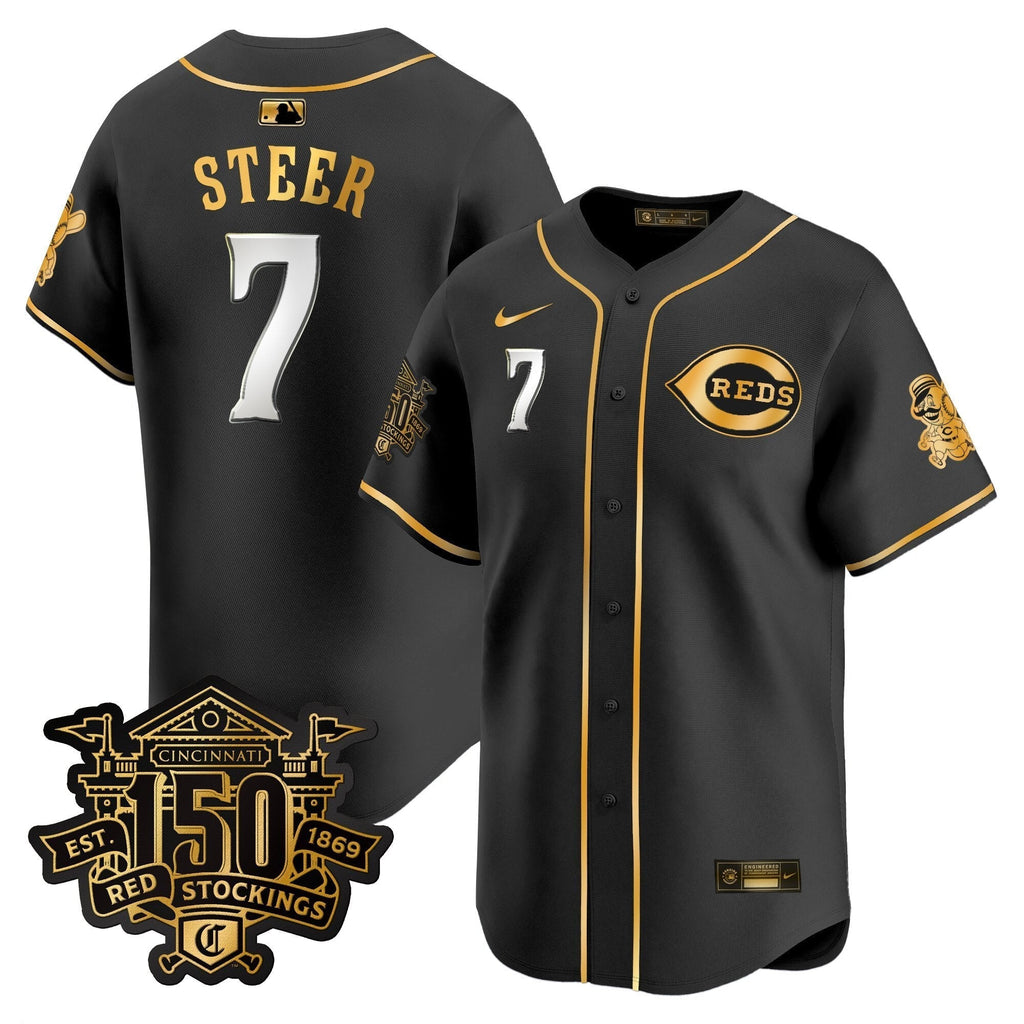 CIN 150th Anniversary Patch Vapor Premier Limited Jersey - All Stitched