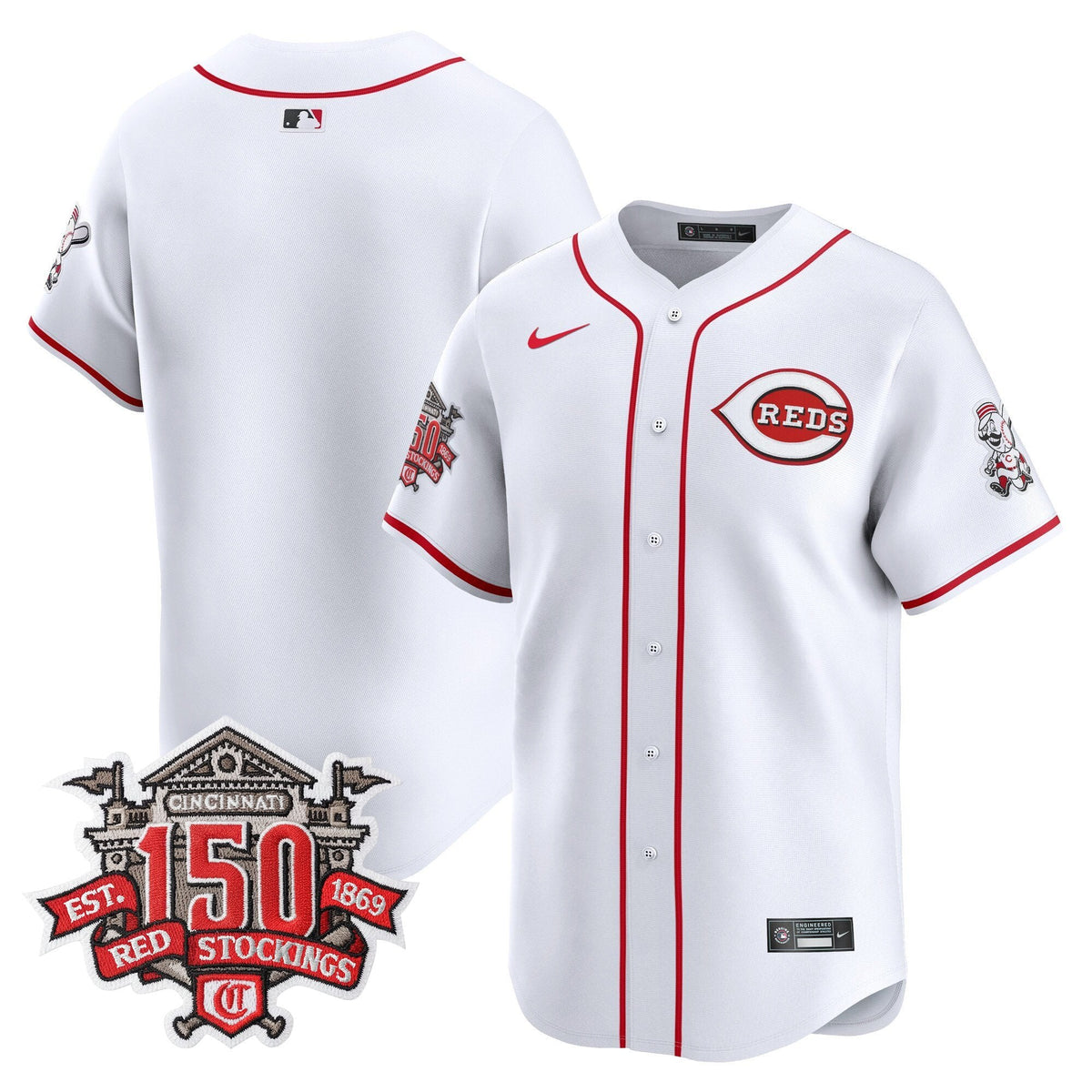 CIN 150th Anniversary Patch Vapor Premier Limited Jersey - All Stitched
