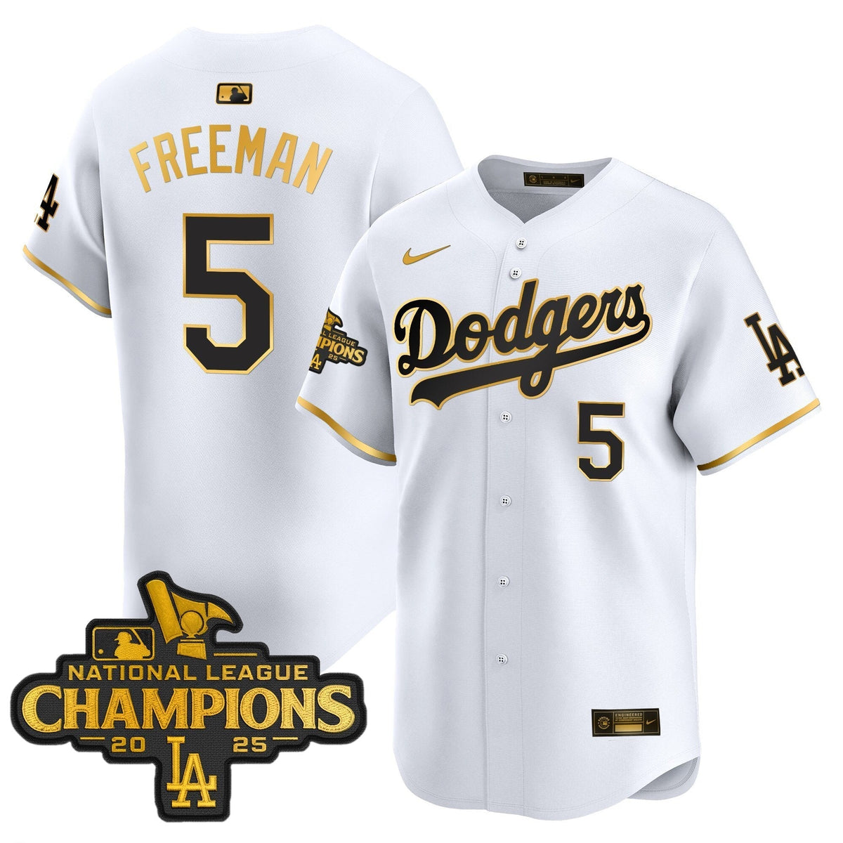 Dodgers 2025 National League Champions Vapor Premier Limited Jersey - All Stitched