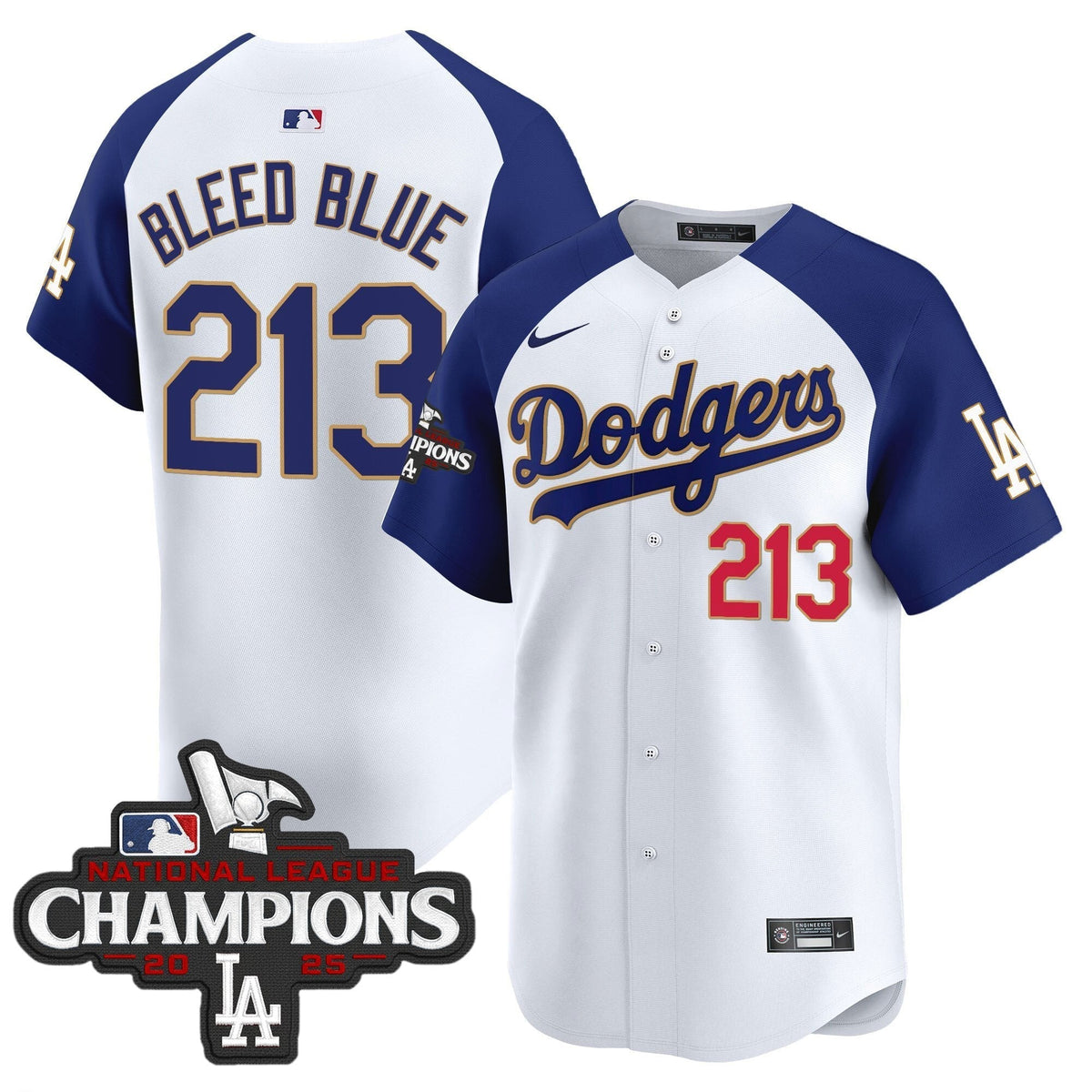 Dodgers 2025 National League Champions Vapor Premier Limited Jersey - All Stitched