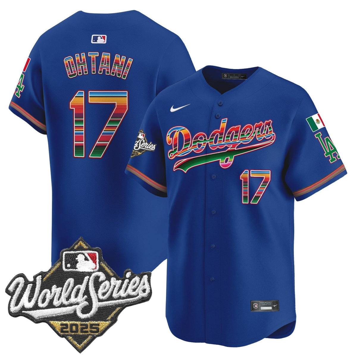 Dodgers Mexico 2025 World Series Vapor Premier Limited Jersey - All Stitched