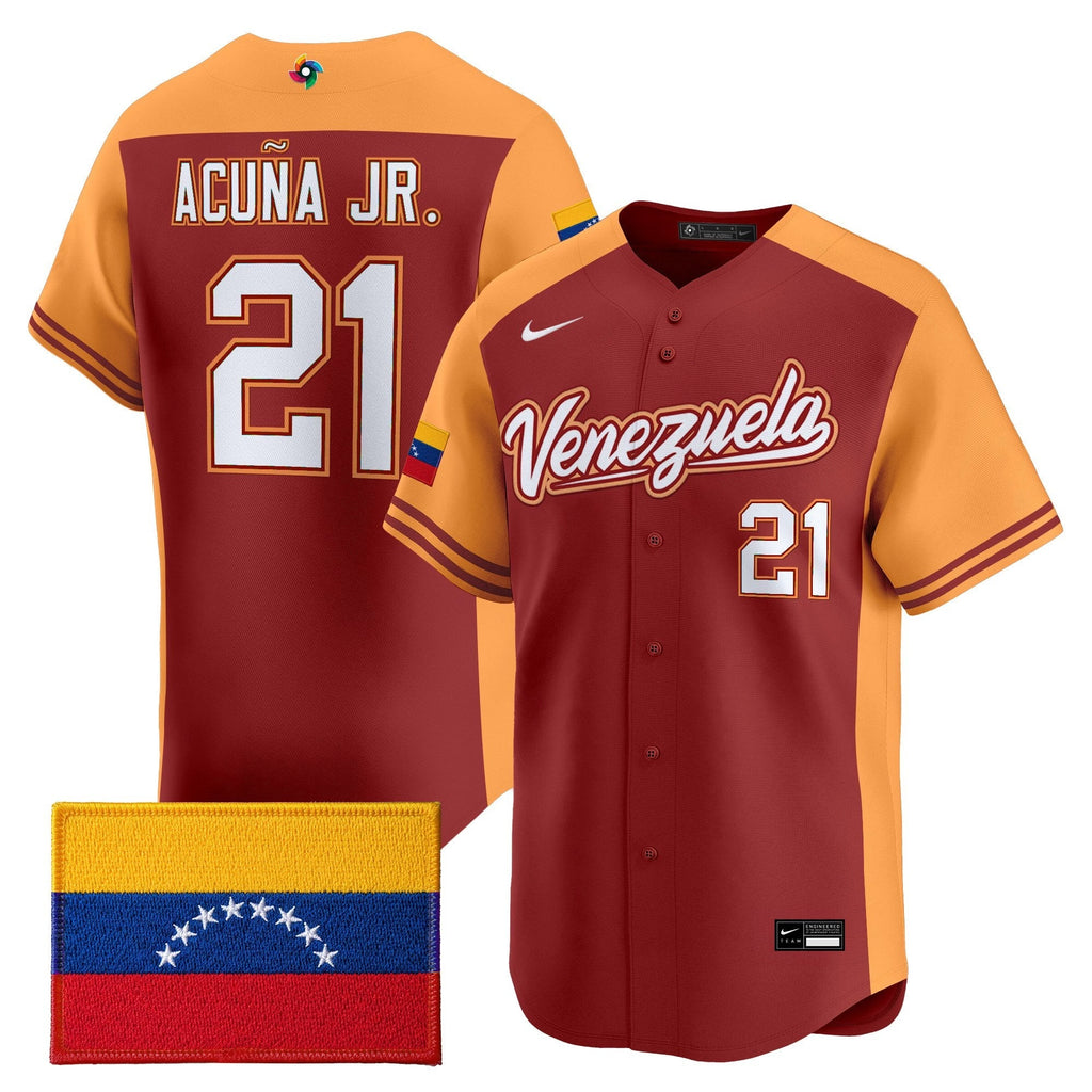 Team Venezuela World Baseball Classic Vapor Premier Jersey - 2026 Roster - All Stitched