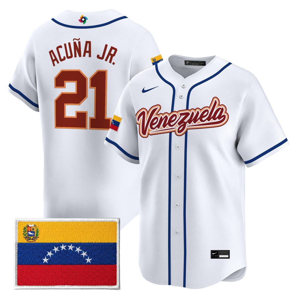 Team Venezuela World Baseball Classic Vapor Premier Jersey - 2026 Roster - All Stitched