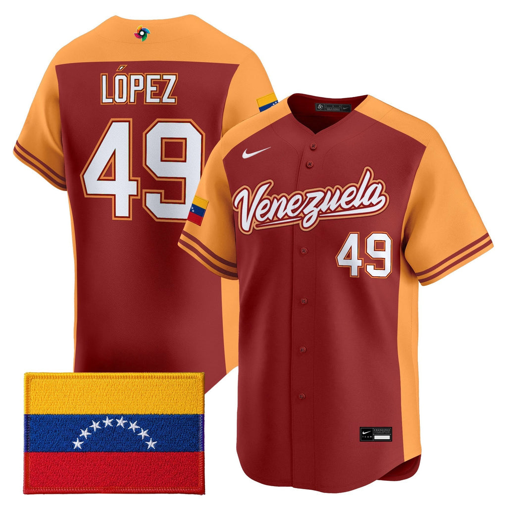 Team Venezuela World Baseball Classic Vapor Premier Jersey - 2026 Roster - All Stitched