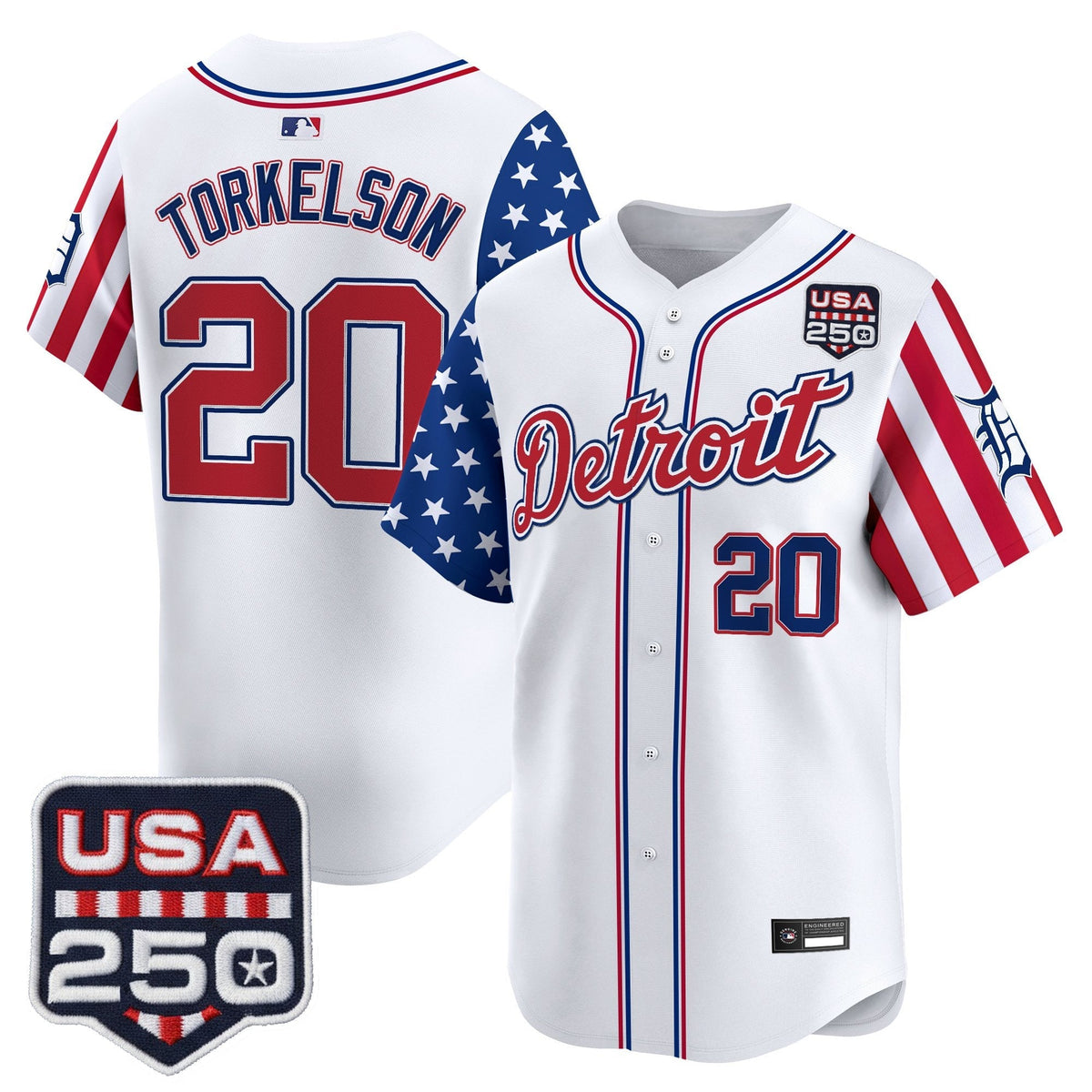 DET "America250 Edition" Vapor Premier Limited Jersey - Stitched