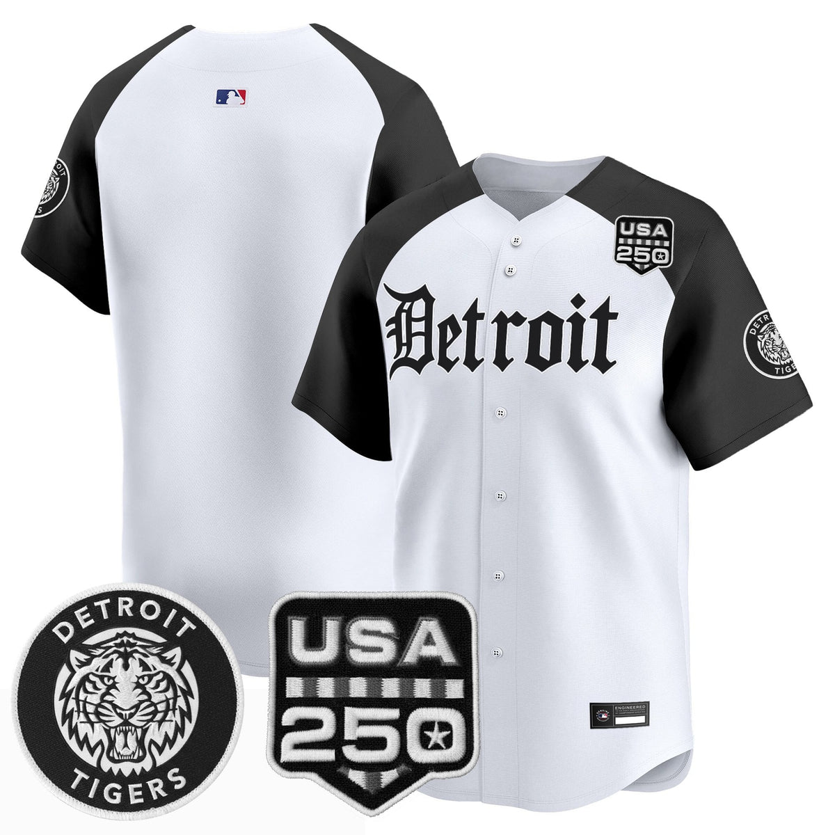 DET ‘Gothic Edition’ Vapor Premier Limited Jersey - Stitched