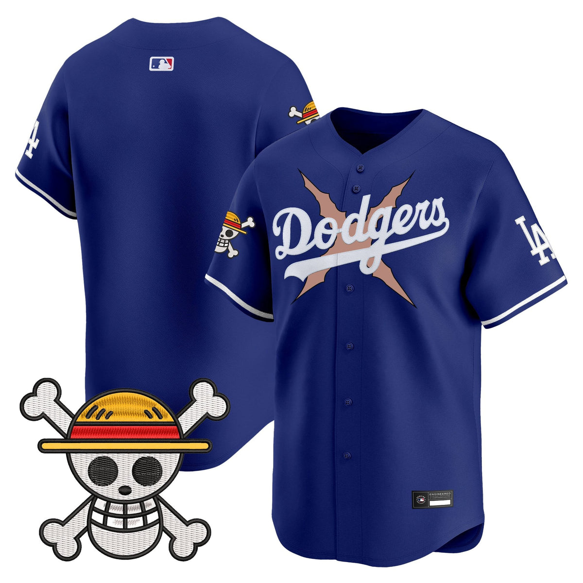 Men's Los Angeles Dodgers x One Piece Vapor Premier Limited Jersey - Stitched