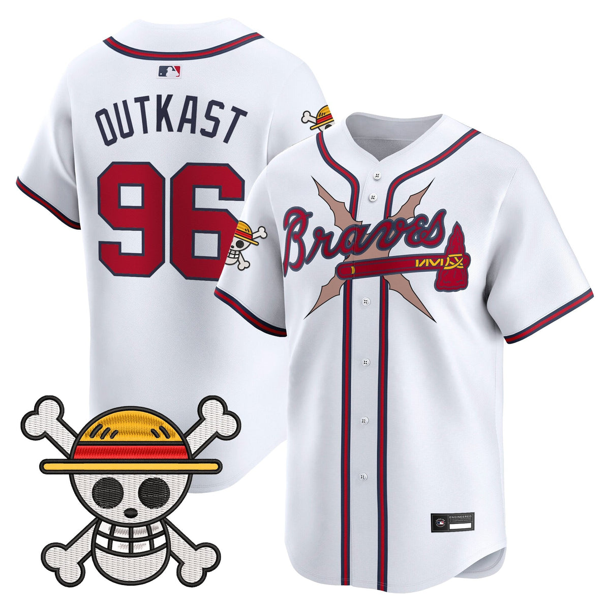 Atlanta Braves x  OP Vapor Premier Limited Jersey - Stitched