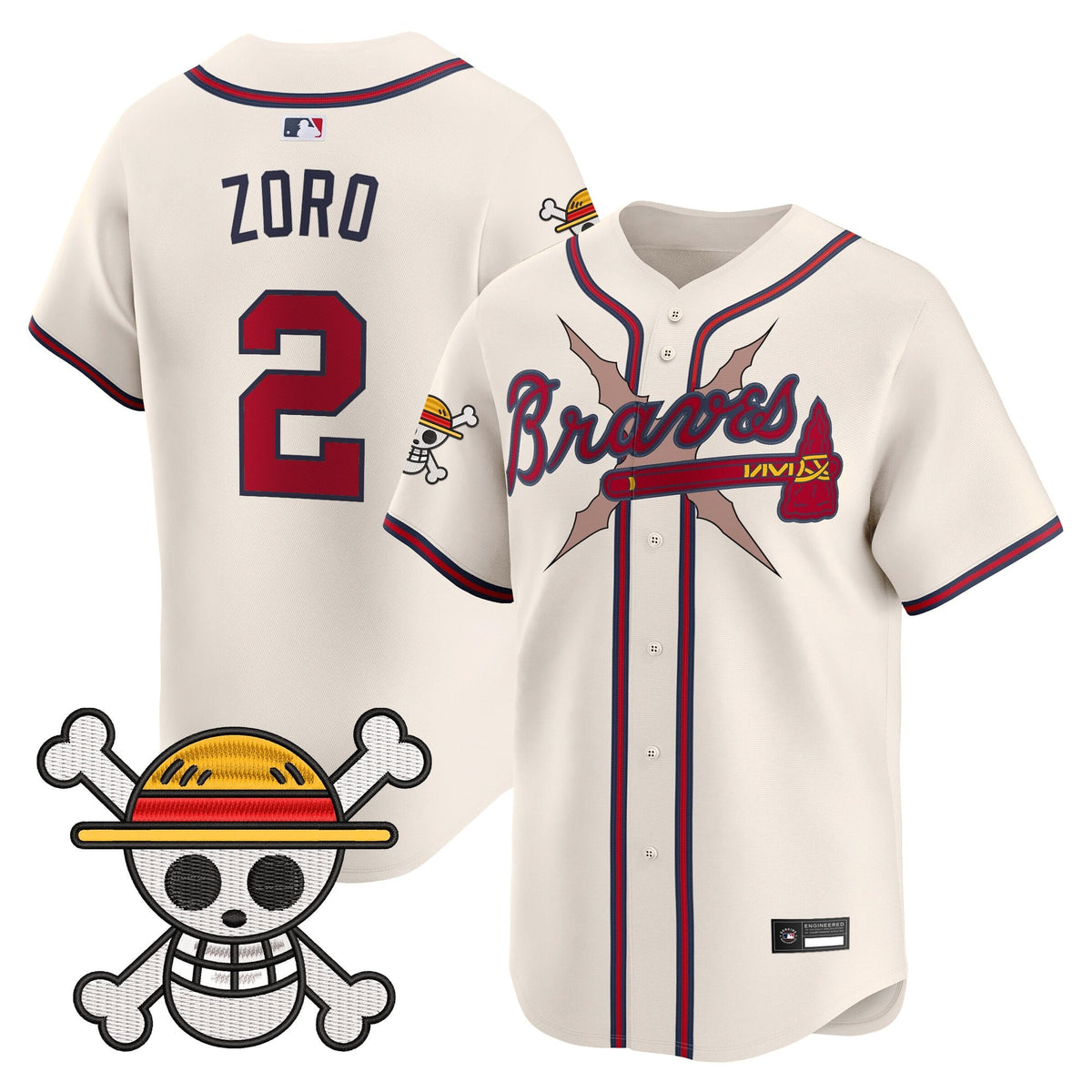 Atlanta Braves x  OP Vapor Premier Limited Jersey - Stitched