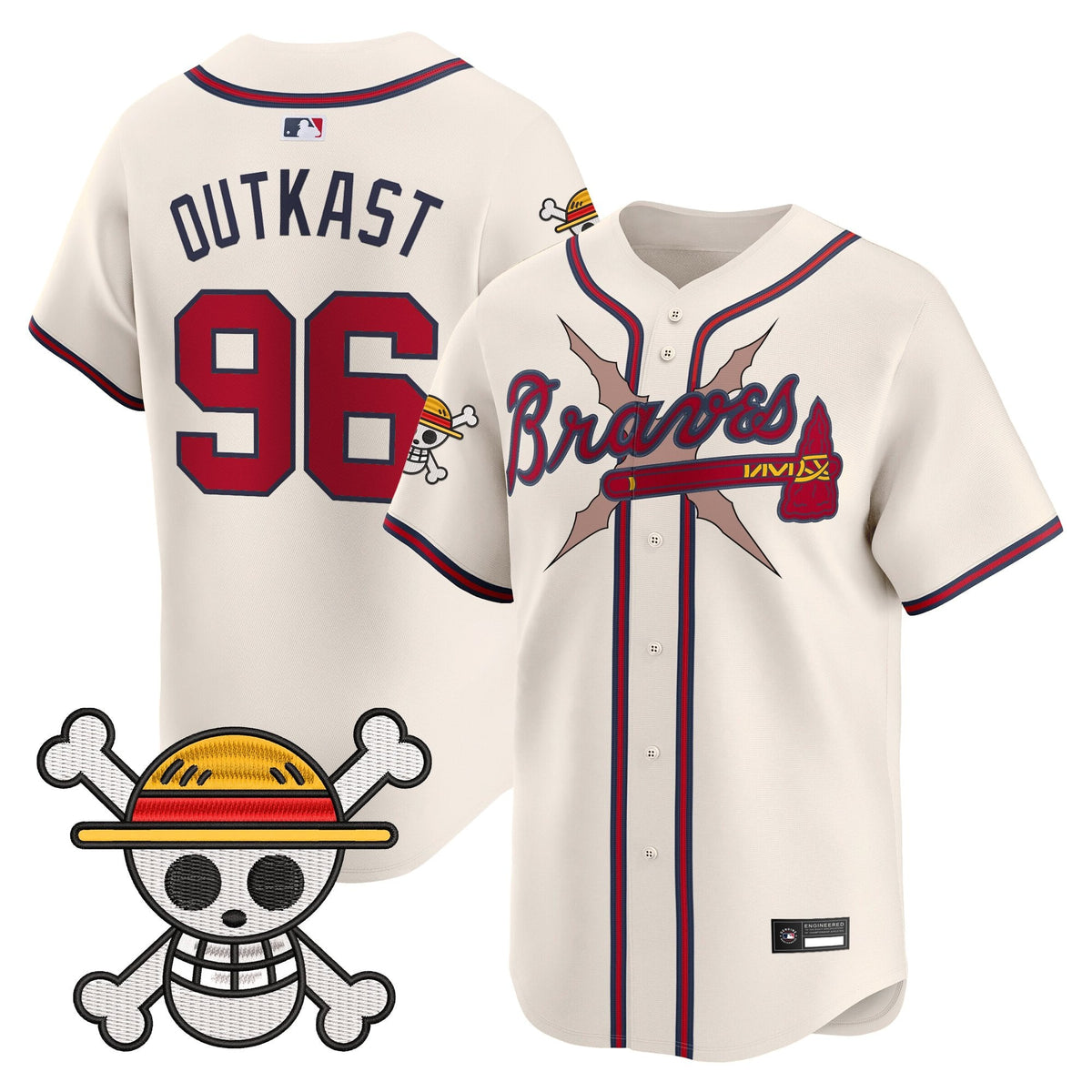 Atlanta Braves x  OP Vapor Premier Limited Jersey - Stitched