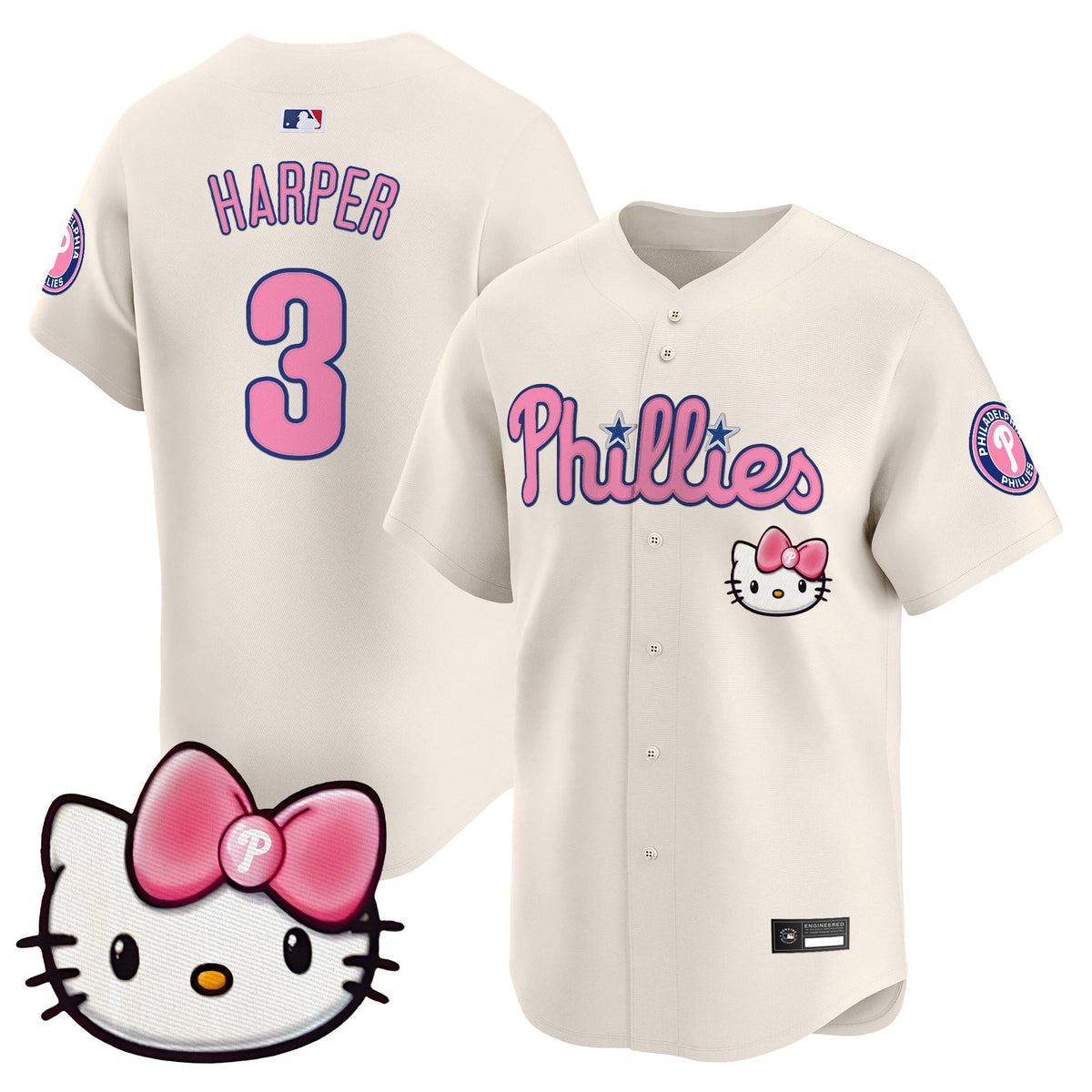 Philadelphia Phillies Hello Kitty Vapor Premier Limited Jersey â All Stitched