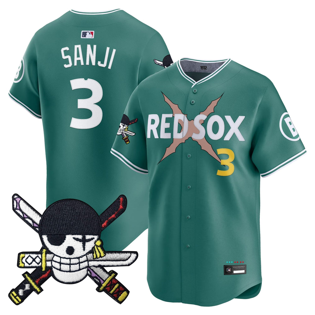 Boston Red Sox x  OP Zr Patch Vapor Premier Limited Jersey - Stitched