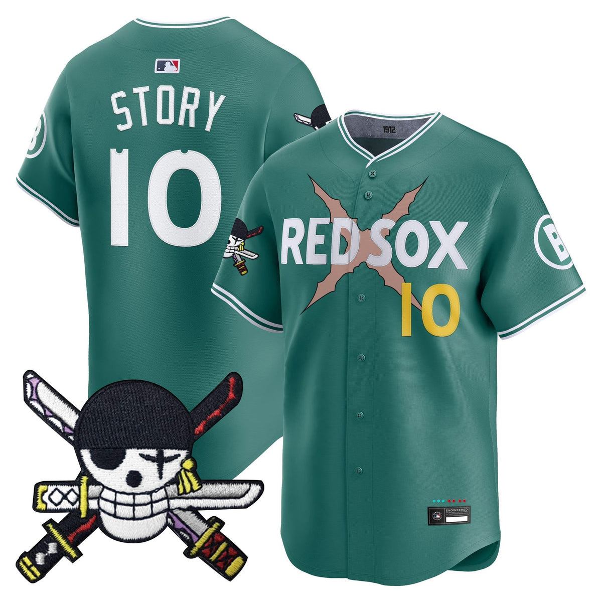 Boston Red Sox x  OP Zr Patch Vapor Premier Limited Jersey - Stitched