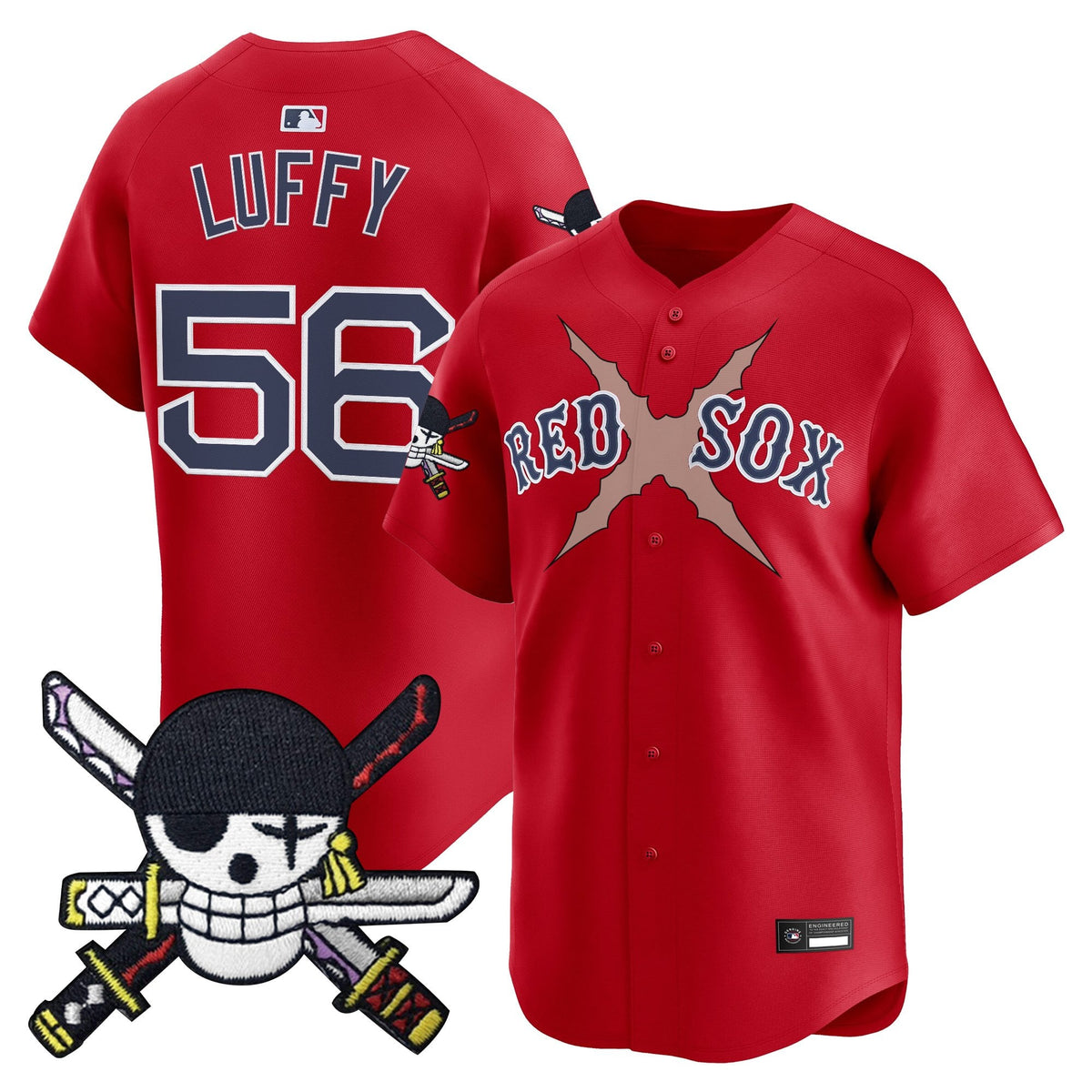 Boston Red Sox x  OP Zr Patch Vapor Premier Limited Jersey - Stitched