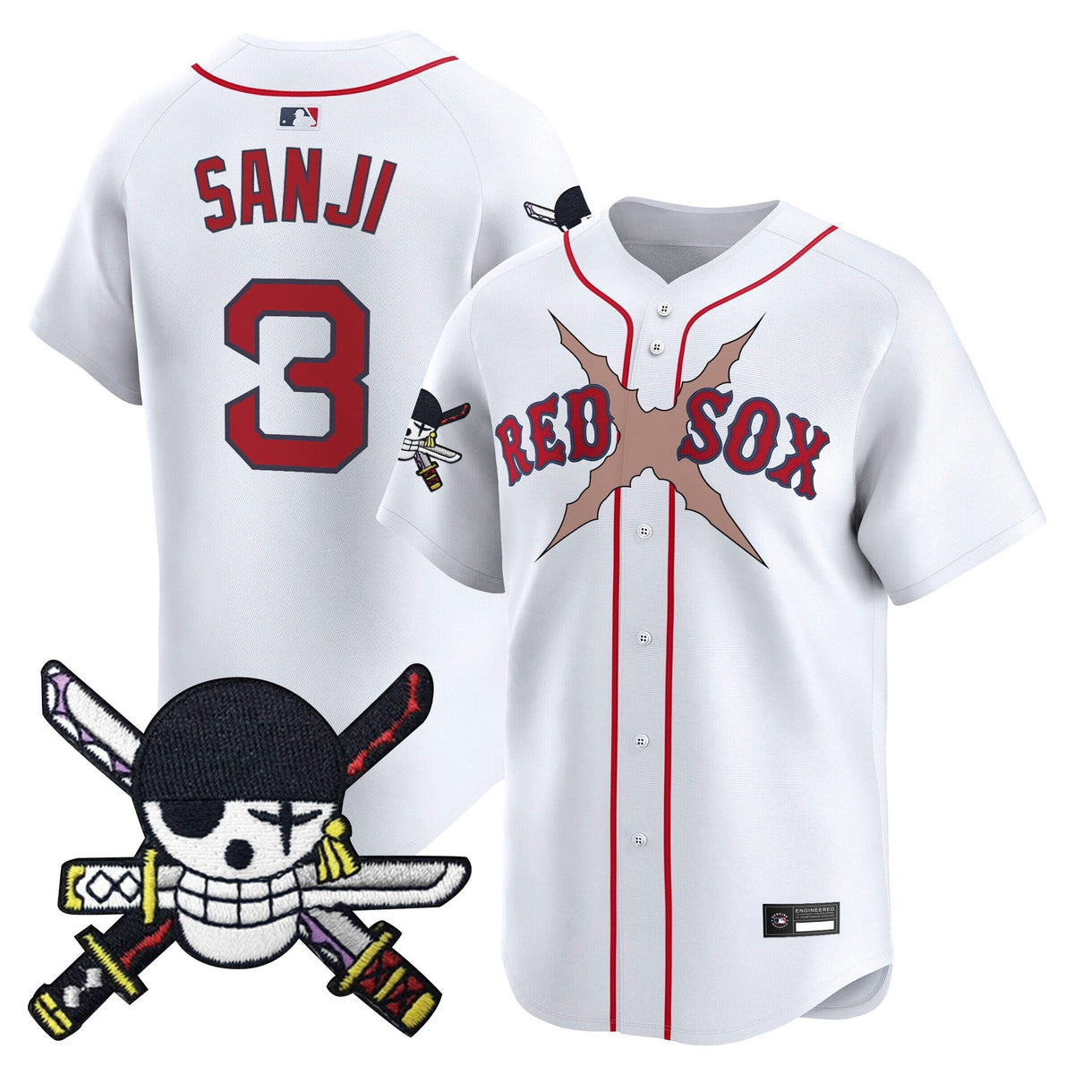 Boston Red Sox x  OP Zr Patch Vapor Premier Limited Jersey - Stitched