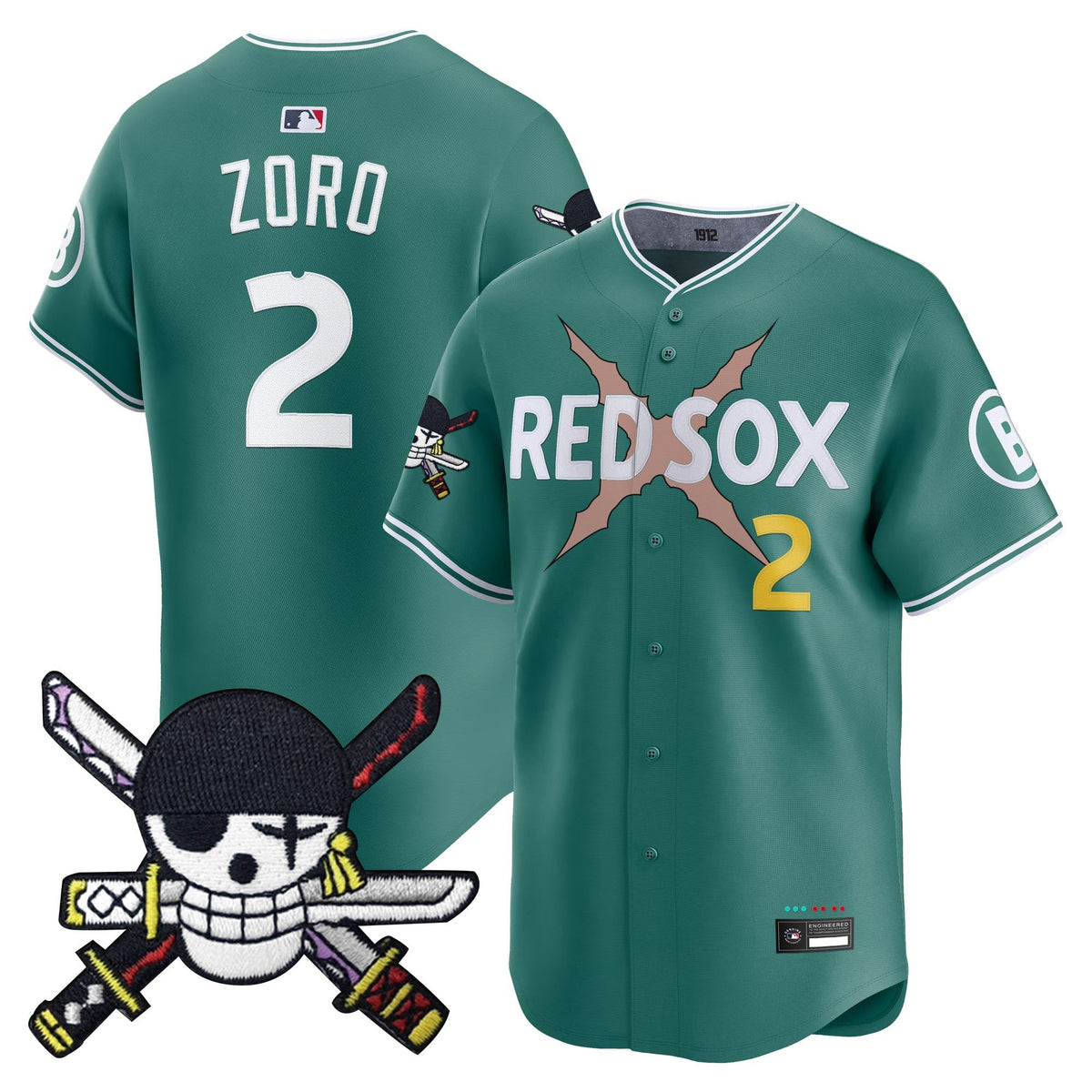 Boston Red Sox x  OP Zr Patch Vapor Premier Limited Jersey - Stitched