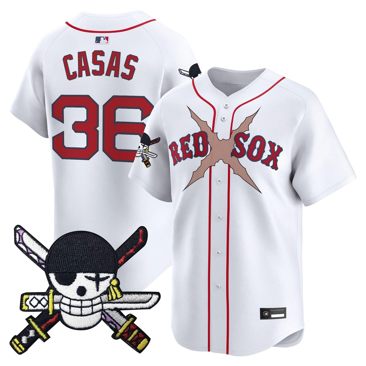 Boston Red Sox x  OP Zr Patch Vapor Premier Limited Jersey - Stitched