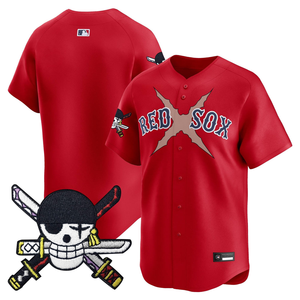 Boston Red Sox x  OP Zr Patch Vapor Premier Limited Jersey - Stitched