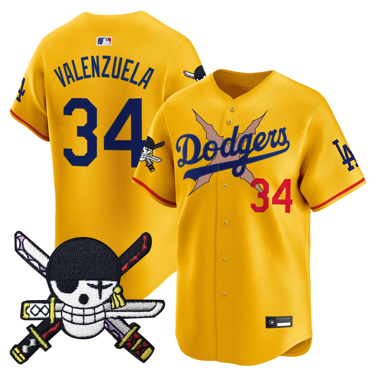 Los Angeles Dodgers x  OP Zr Patch Vapor Premier Limited Jersey - Stitched