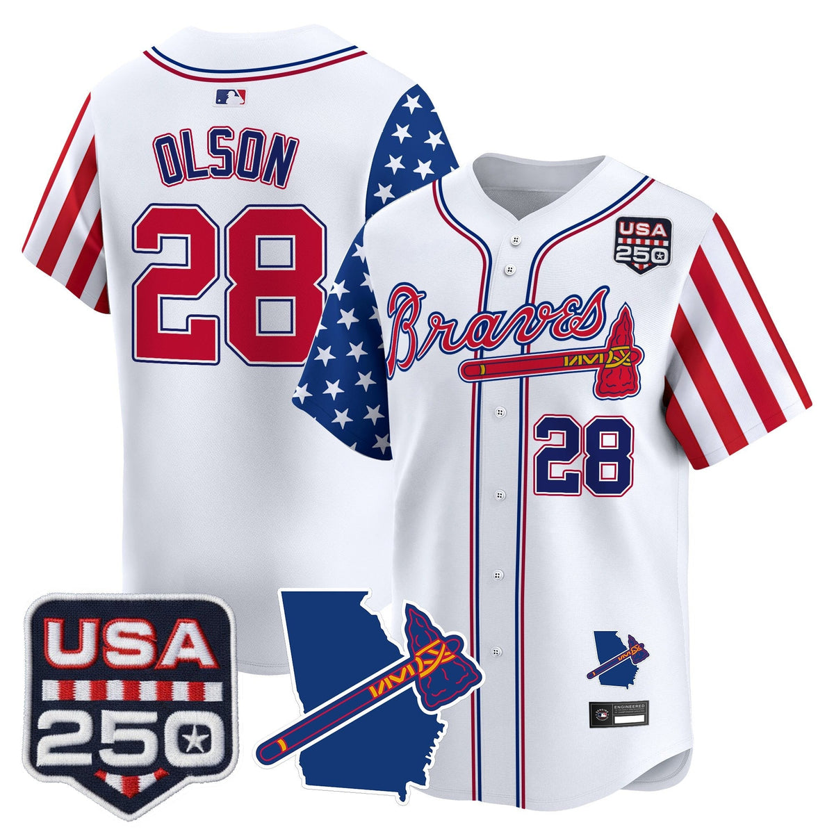 ATL "America 250 Edition" Vapor Premier Limited Jersey - Stitched
