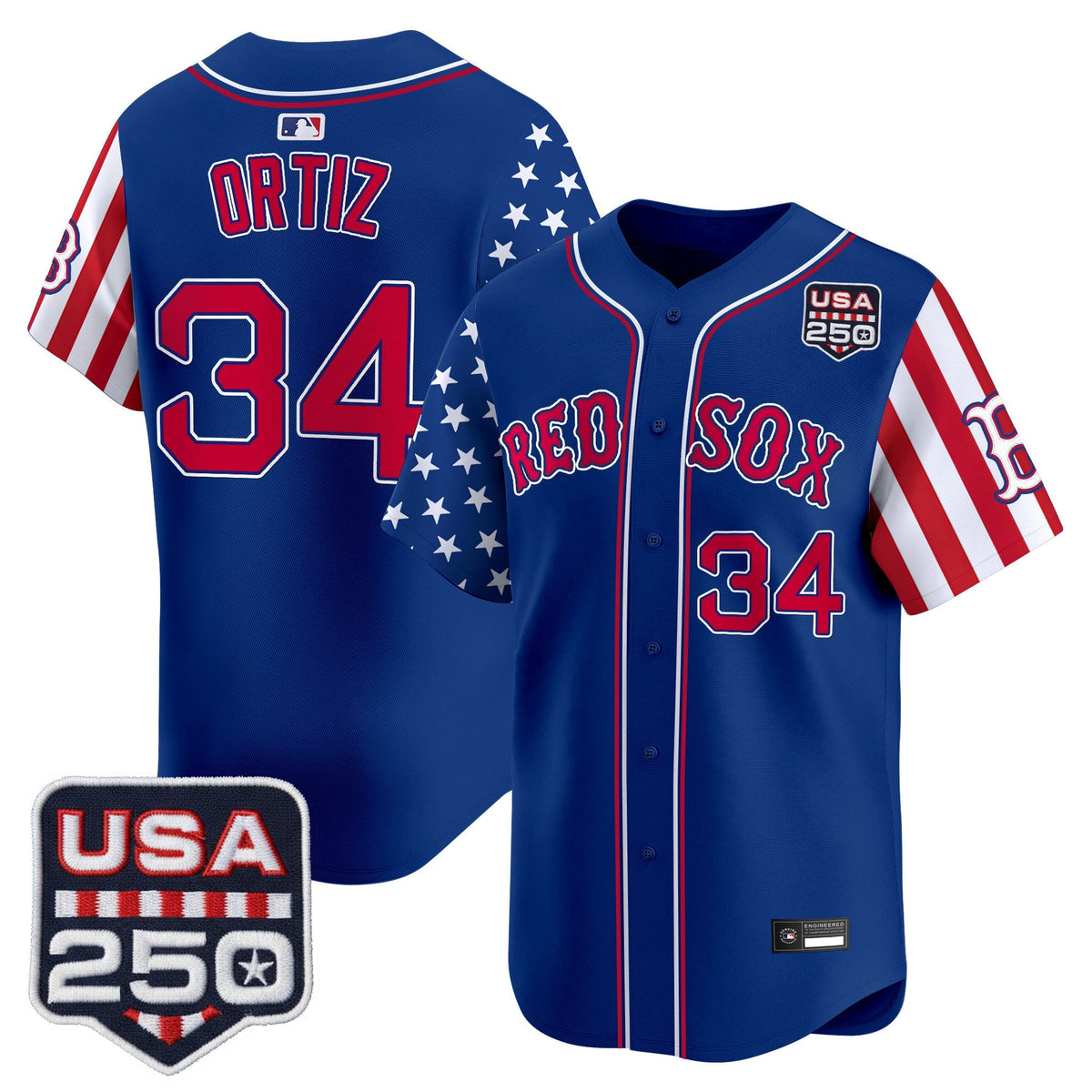 BOS "America 250 Edition" Vapor Premier Limited Jersey - Stitched