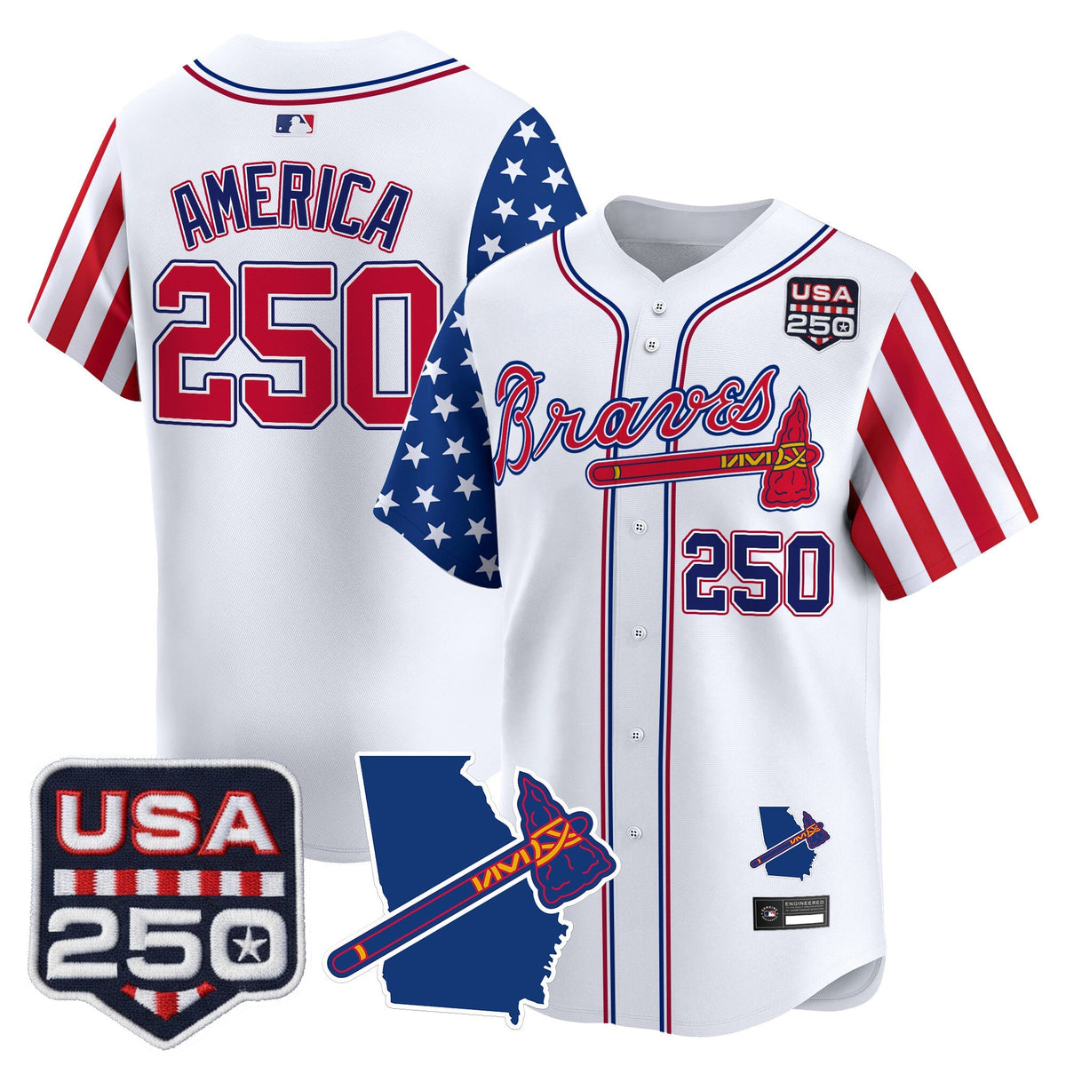 ATL "America 250 Edition" Vapor Premier Limited Jersey - Stitched
